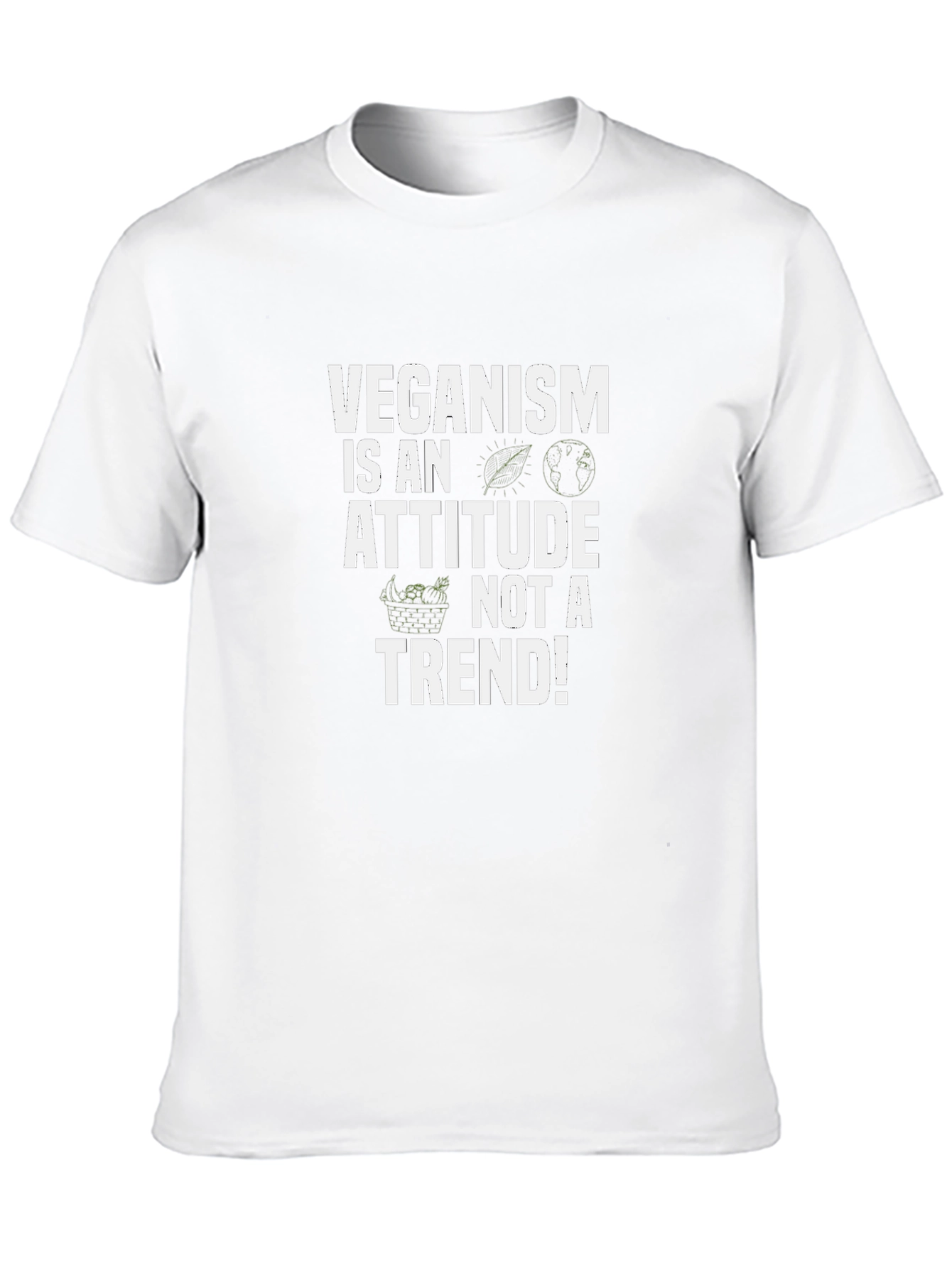 Veganism Attitude T-Shirt - Black