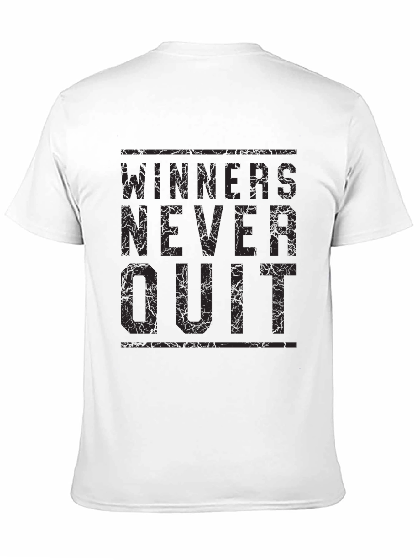 Winners Never Quit Graphic Tee - Motivational T-Shirt
