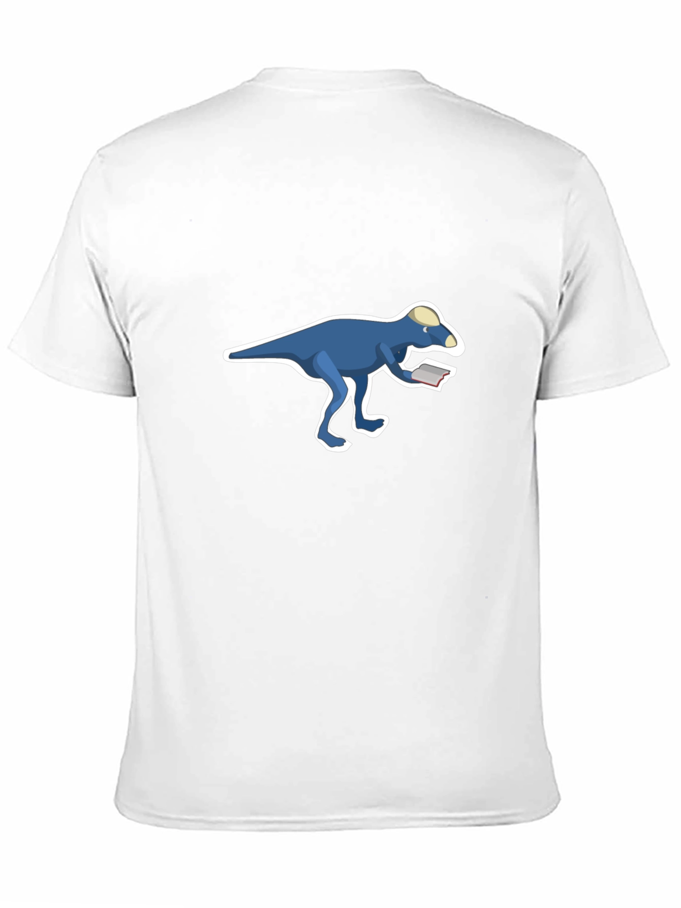 Dinosaur Reading T-Shirt - Cool Black Tee