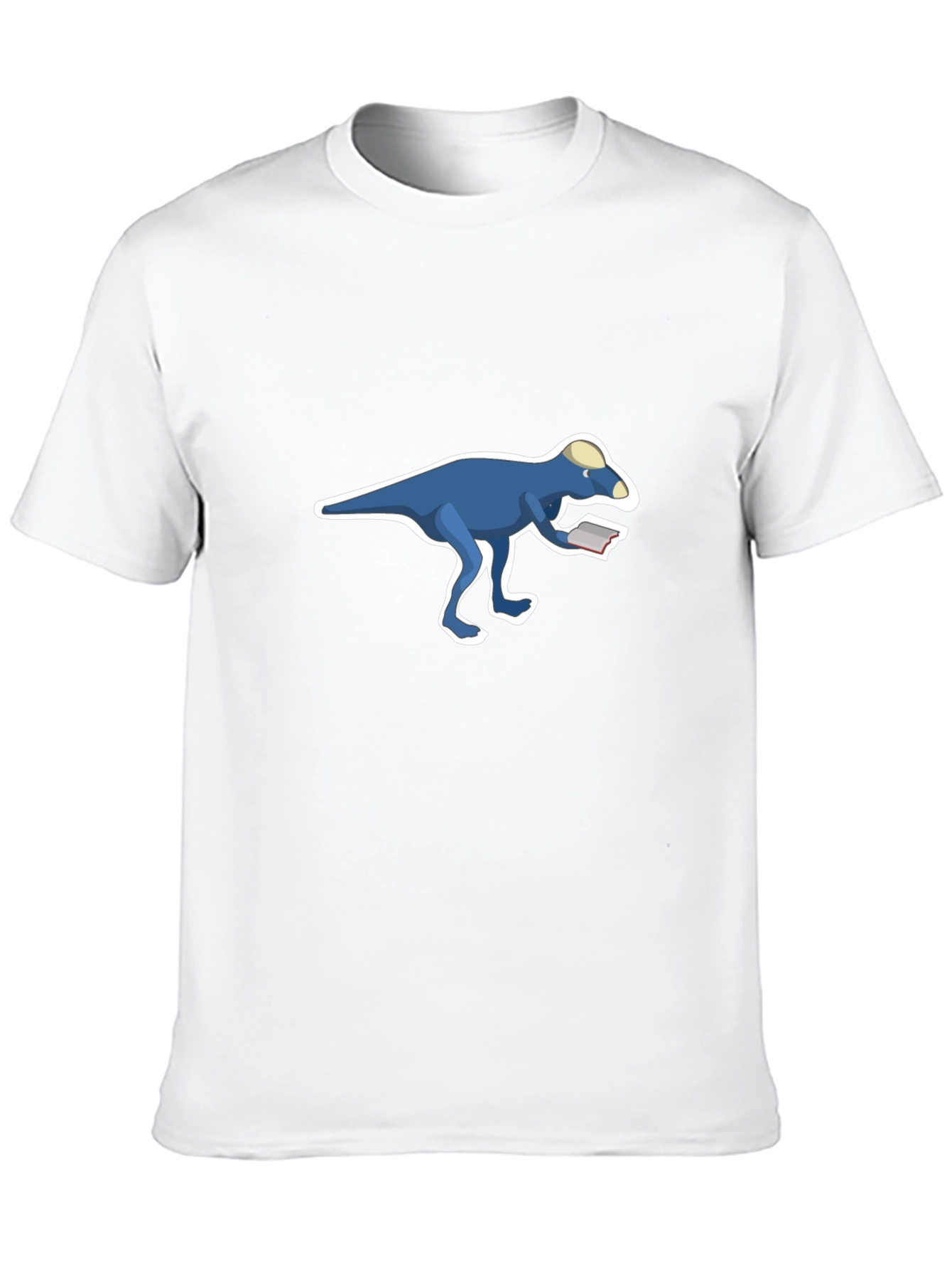 Dinosaur Reading T-Shirt - Cool Black Tee