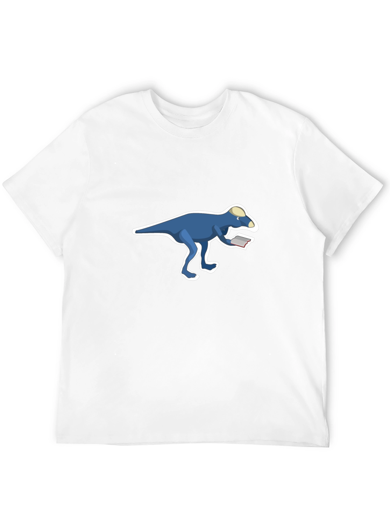 Dinosaur Reading T-Shirt - Cool Black Tee