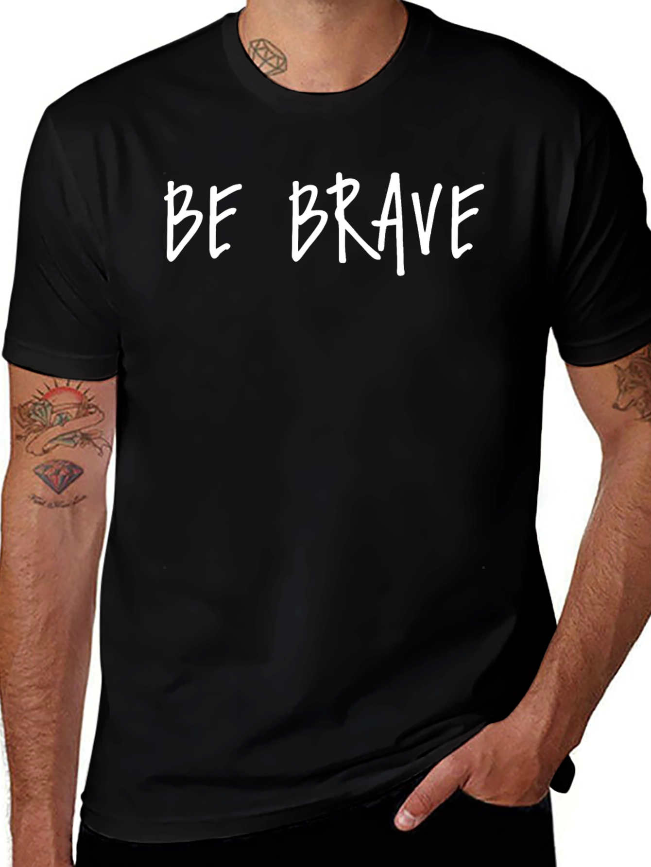 Be Brave Graphic Tee - Soft Cotton Blend