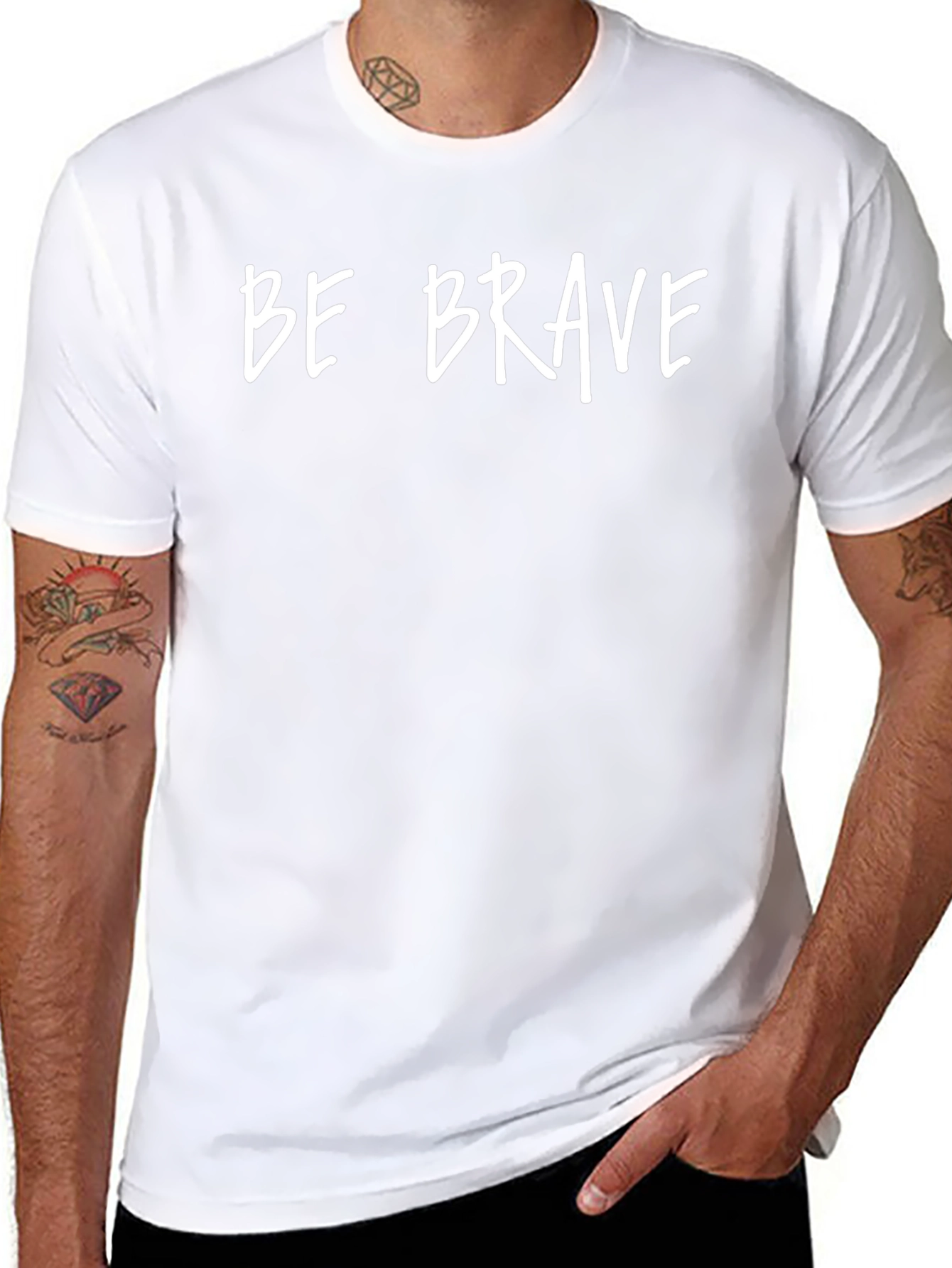 Be Brave Graphic Tee - Soft Cotton Blend