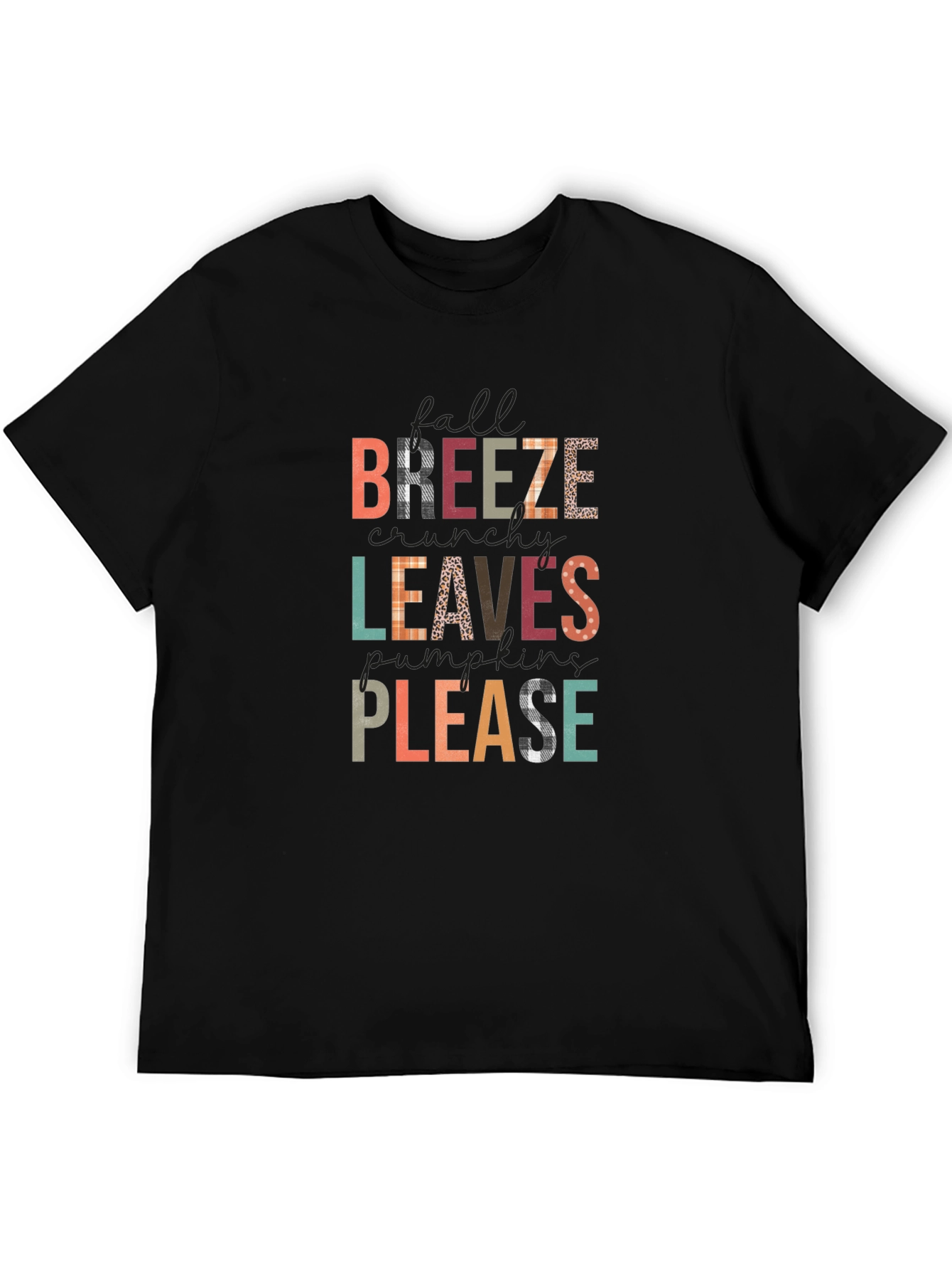 Fall Breeze Leaves Pumpkins Please T-Shirt