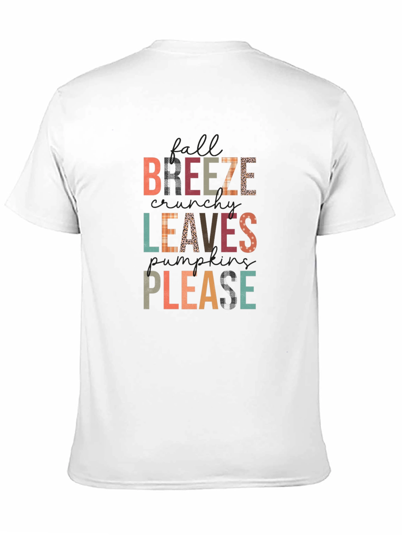 Fall Breeze Leaves Pumpkins Please T-Shirt