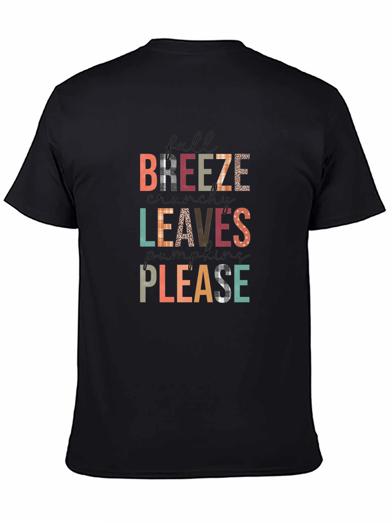 Fall Breeze Leaves Pumpkins Please T-Shirt