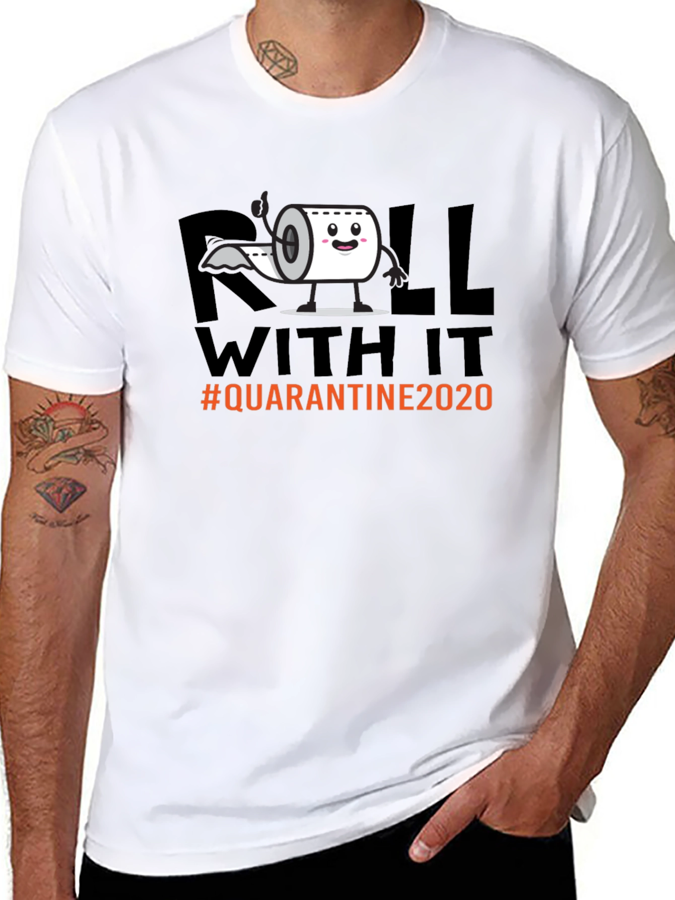 Roll With It Quarantine 2020 Graphic Tee