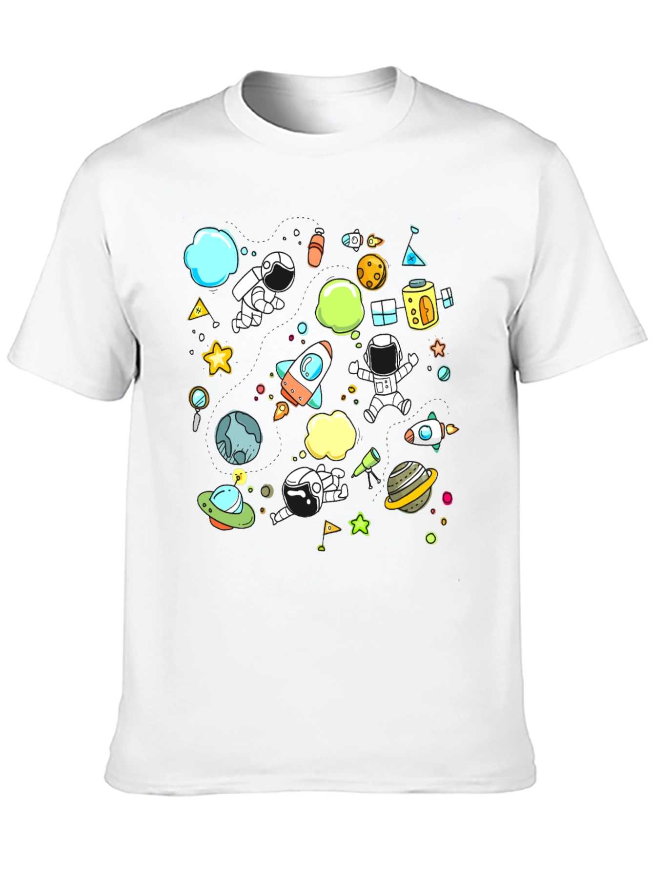 Space Adventure Graphic Tee - Black