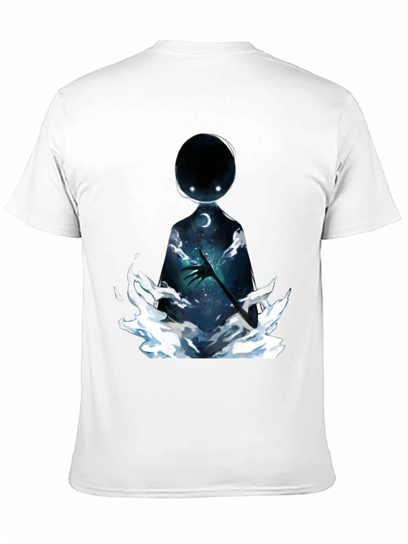 Unique Graphic Print Black T-Shirt