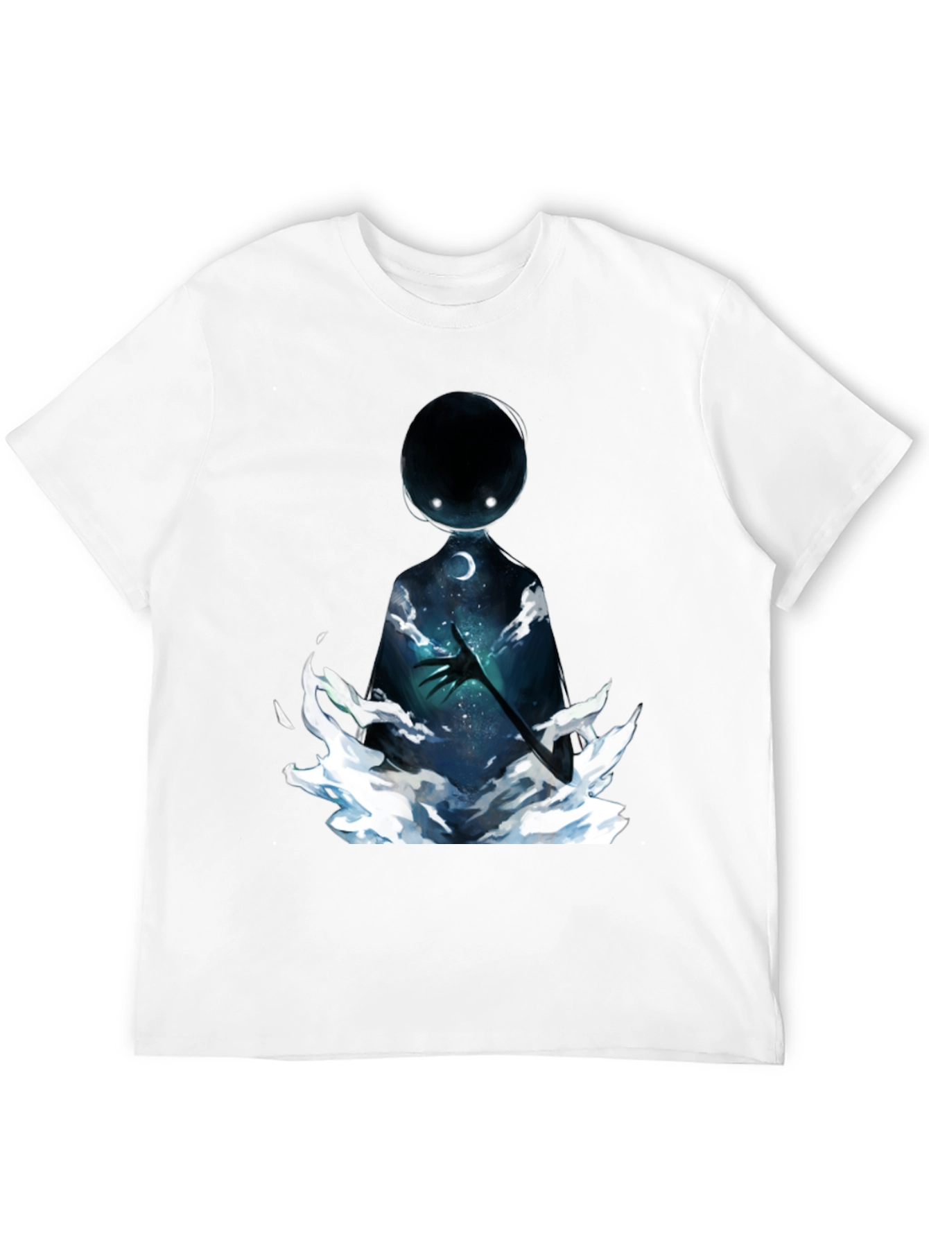 Unique Graphic Print Black T-Shirt