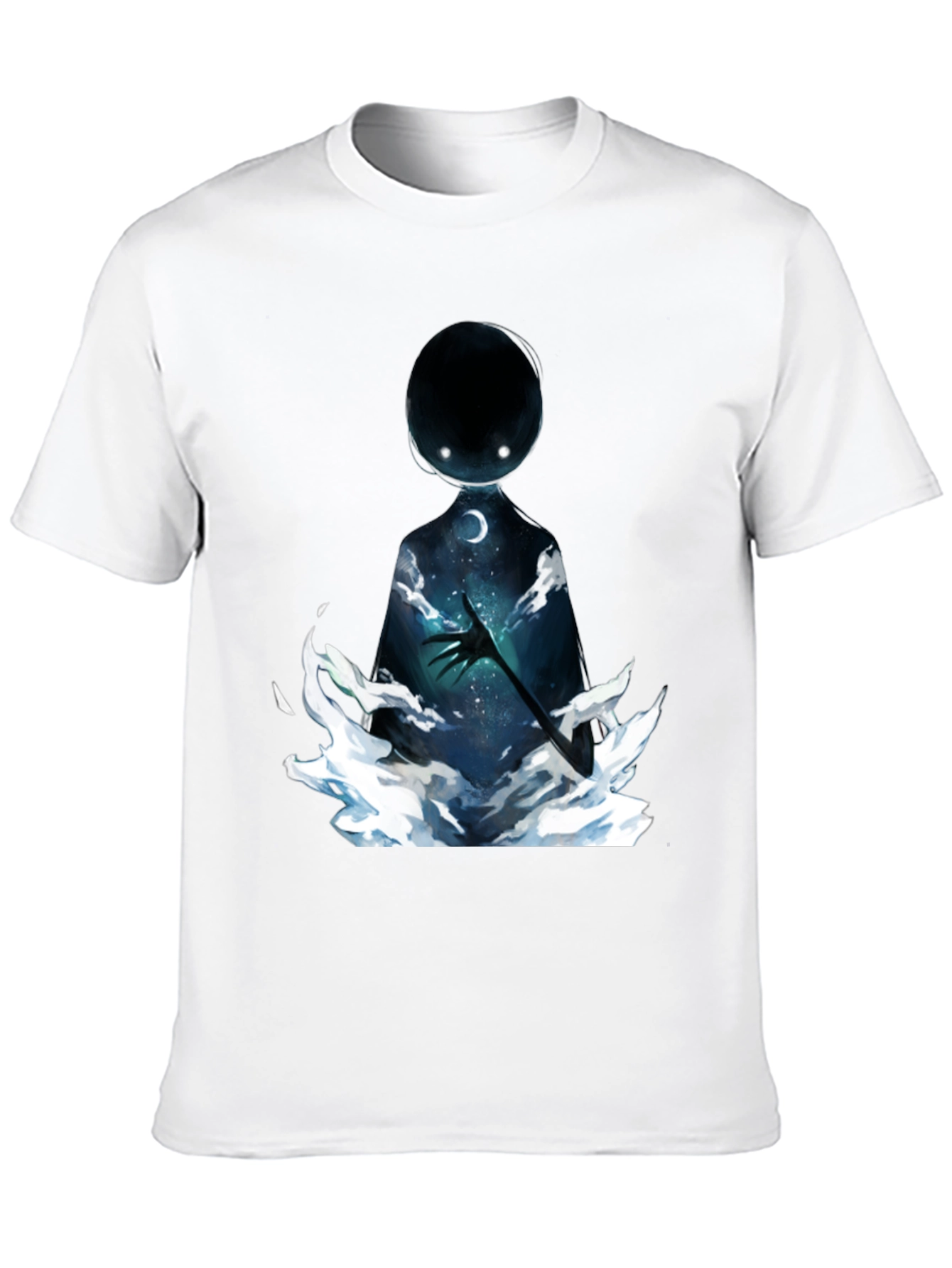 Unique Graphic Print Black T-Shirt