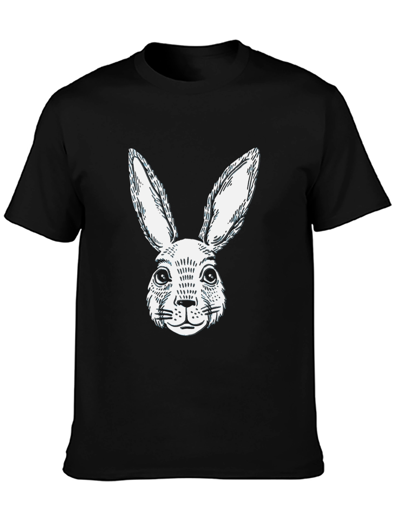 Black Rabbit Graphic T-Shirt | Casual Cotton Tee