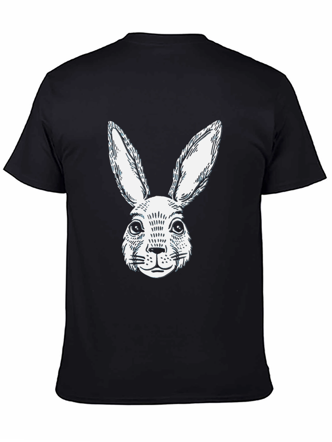 Black Rabbit Graphic T-Shirt | Casual Cotton Tee