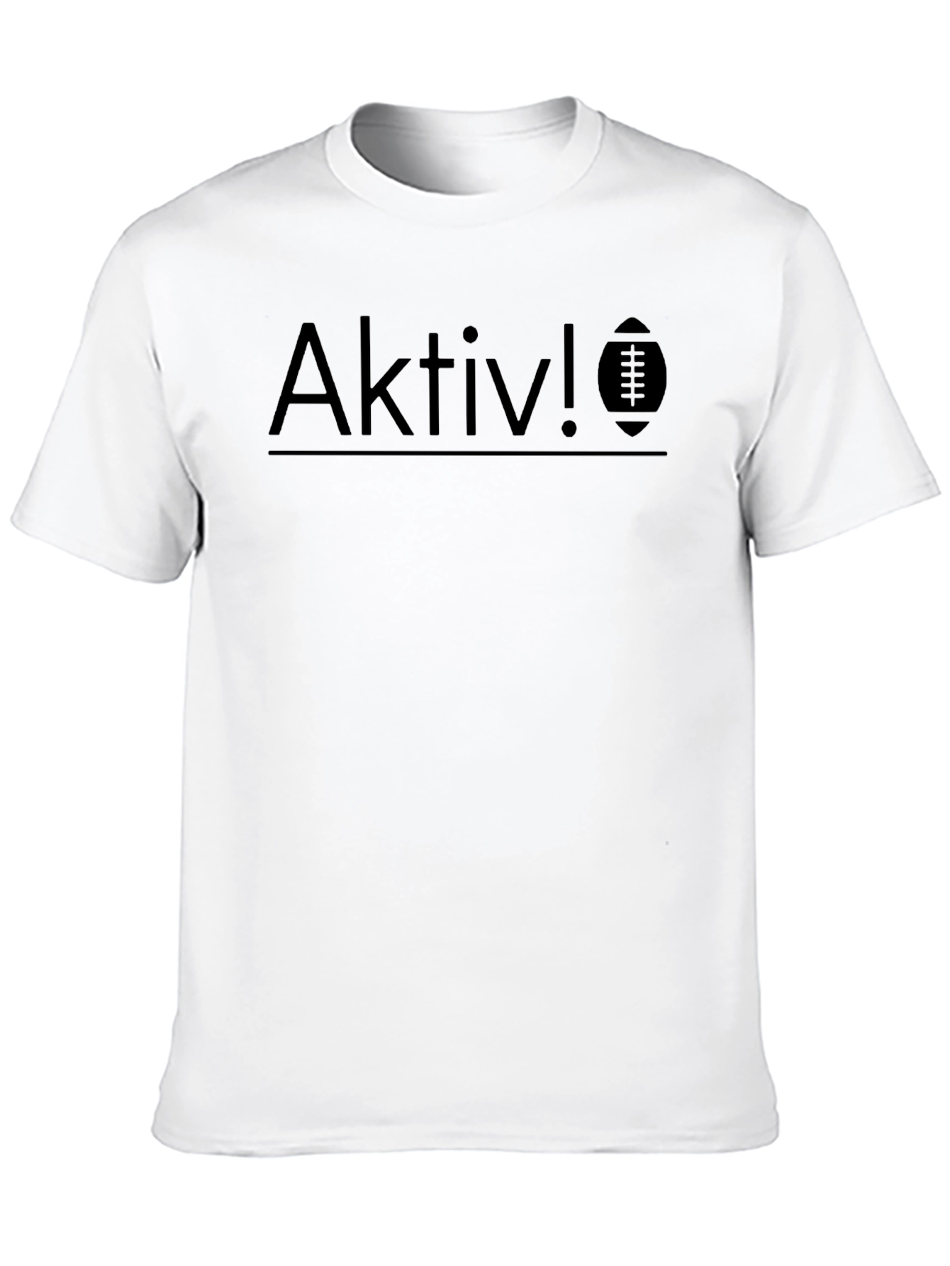 Aktiv! Football Graphic Black T-Shirt