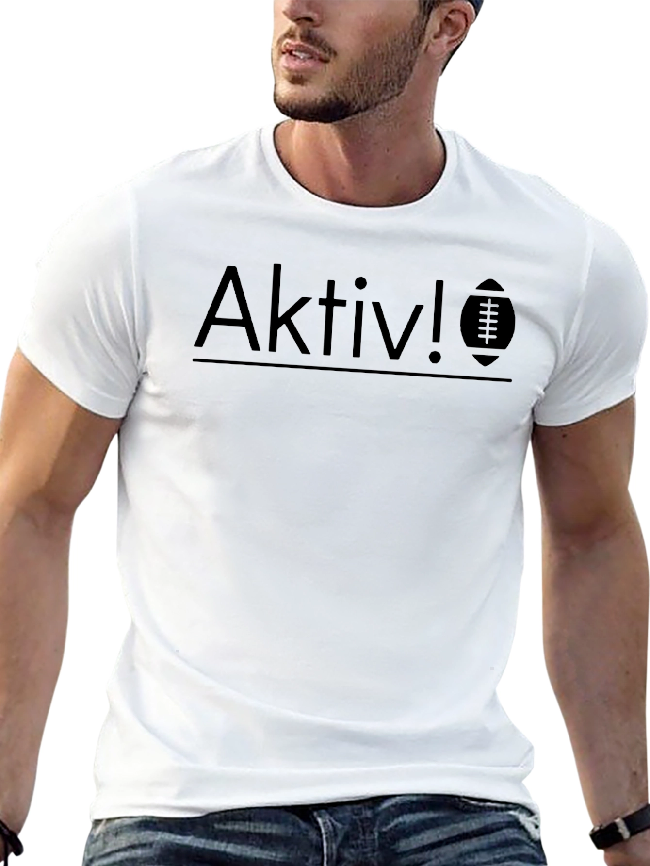 Aktiv! Football Graphic Black T-Shirt