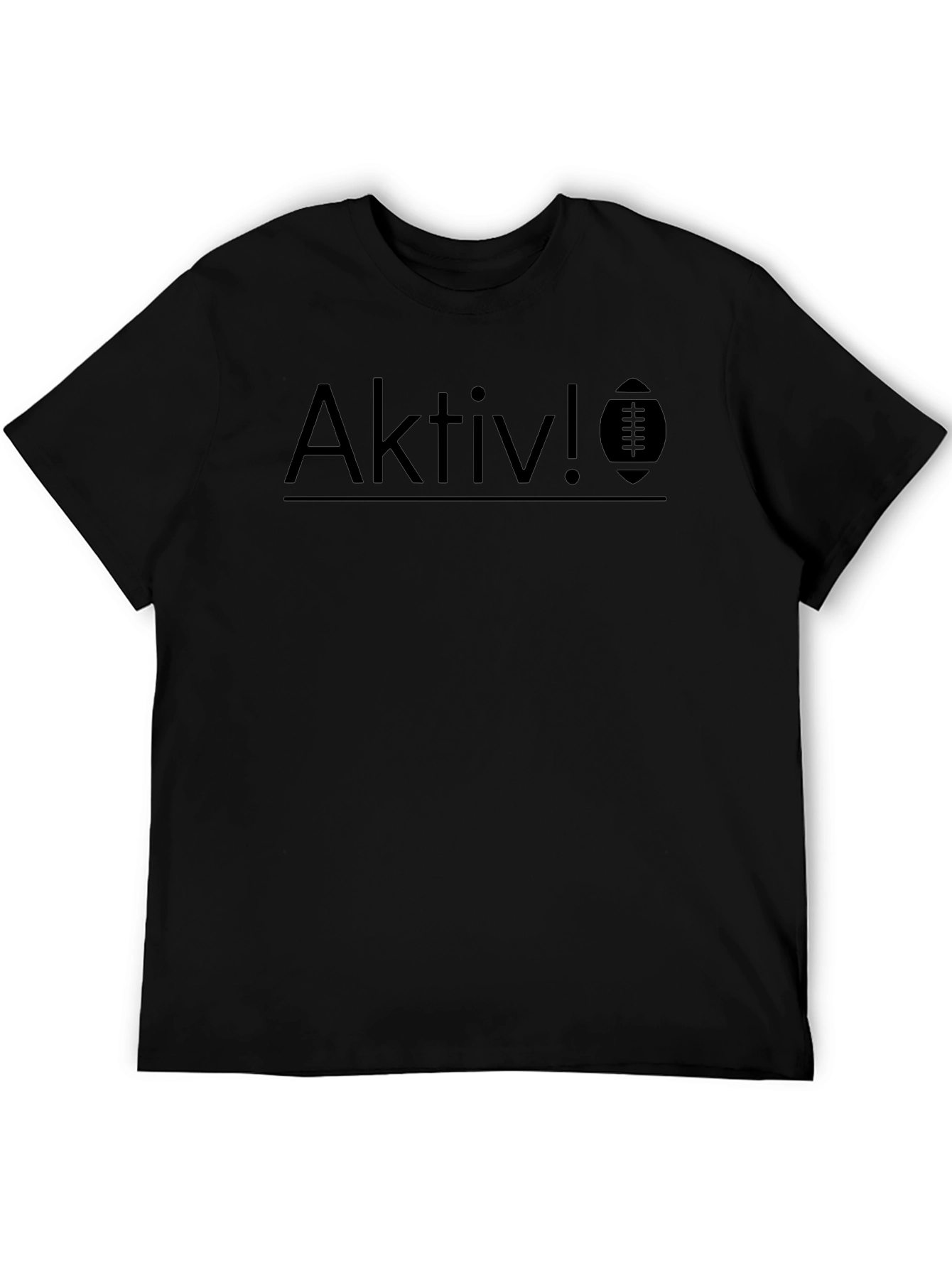 Aktiv! Football Graphic Black T-Shirt