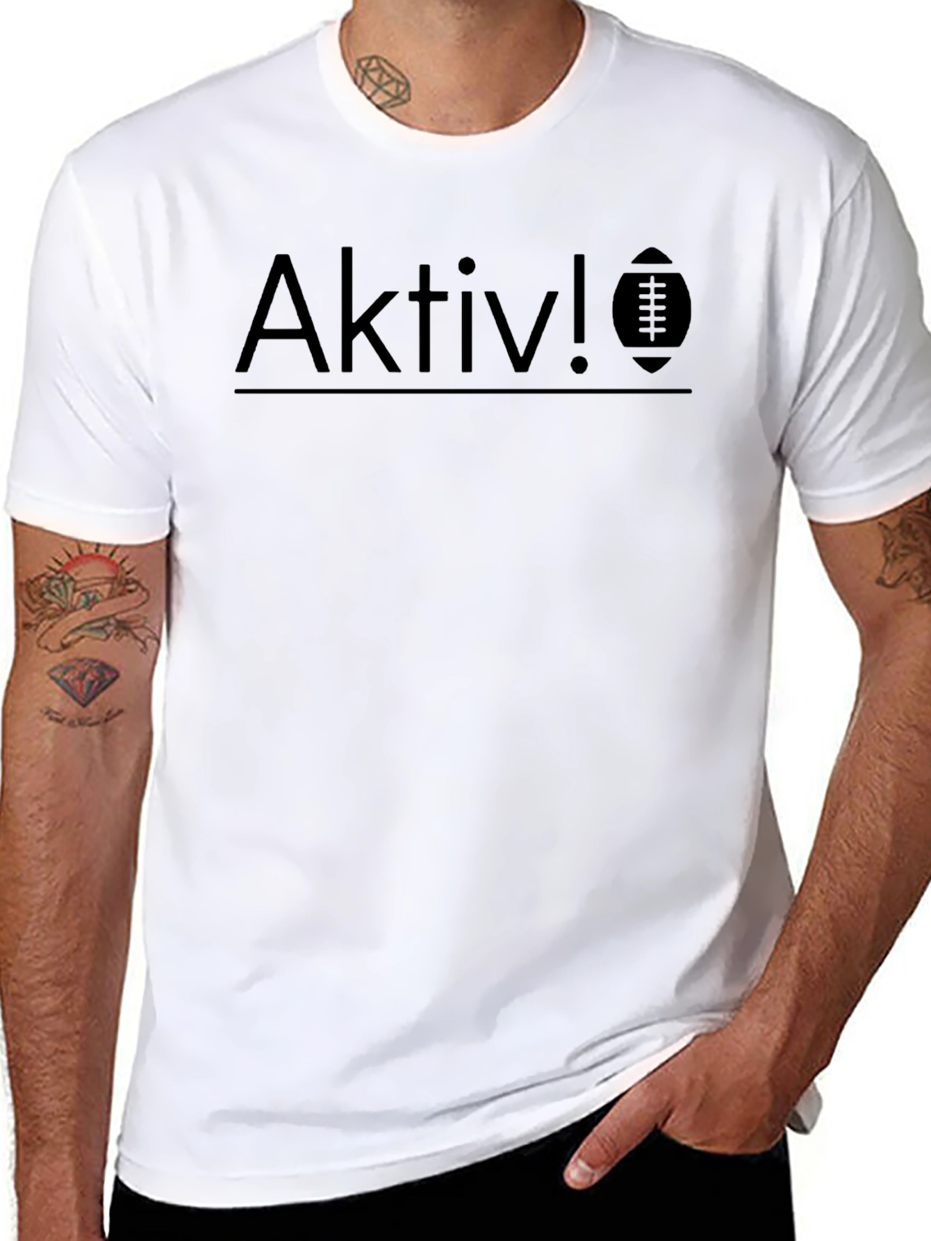 Aktiv! Football Graphic Black T-Shirt