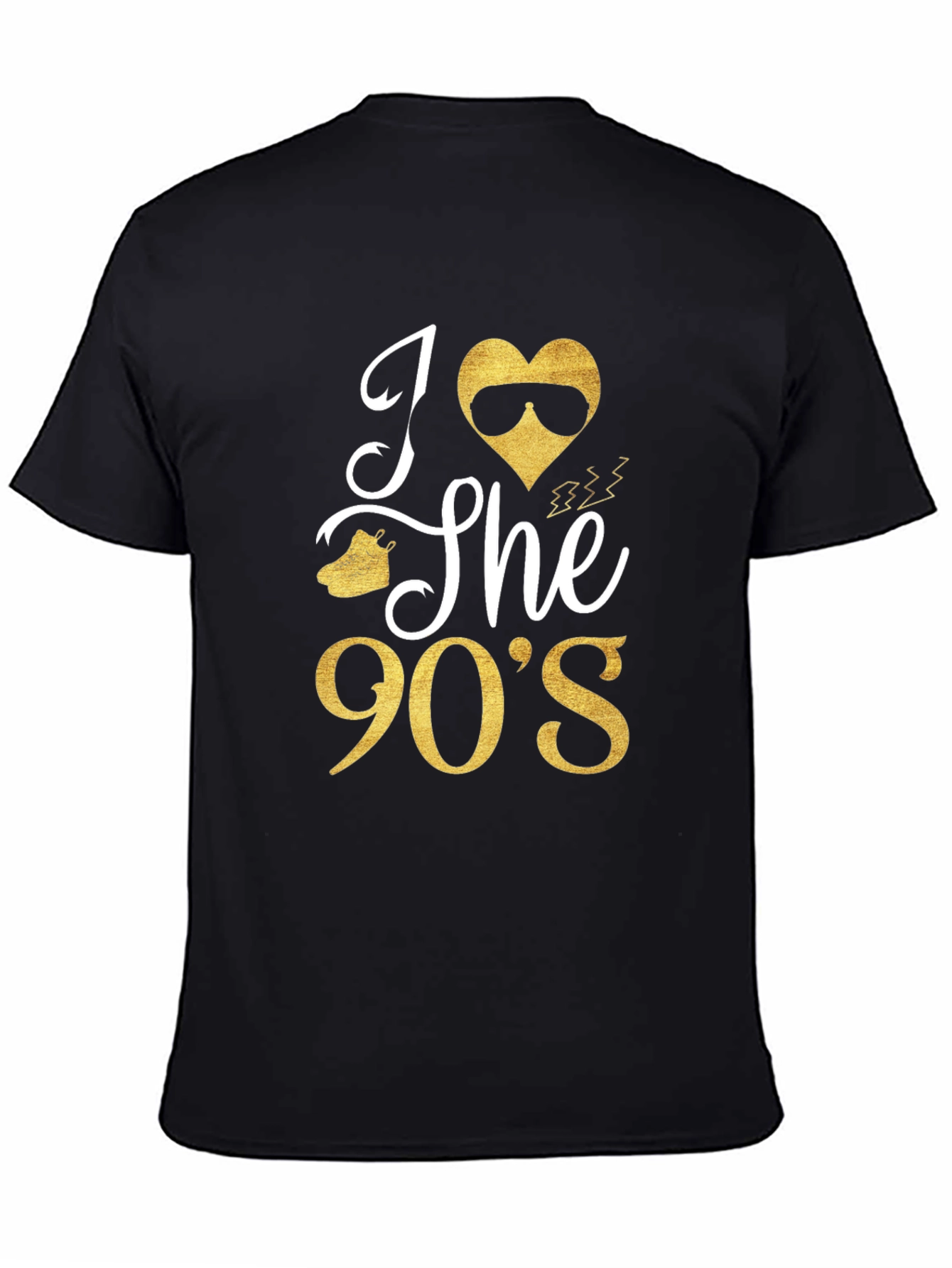 I Love The 90s T-Shirt Black Cotton