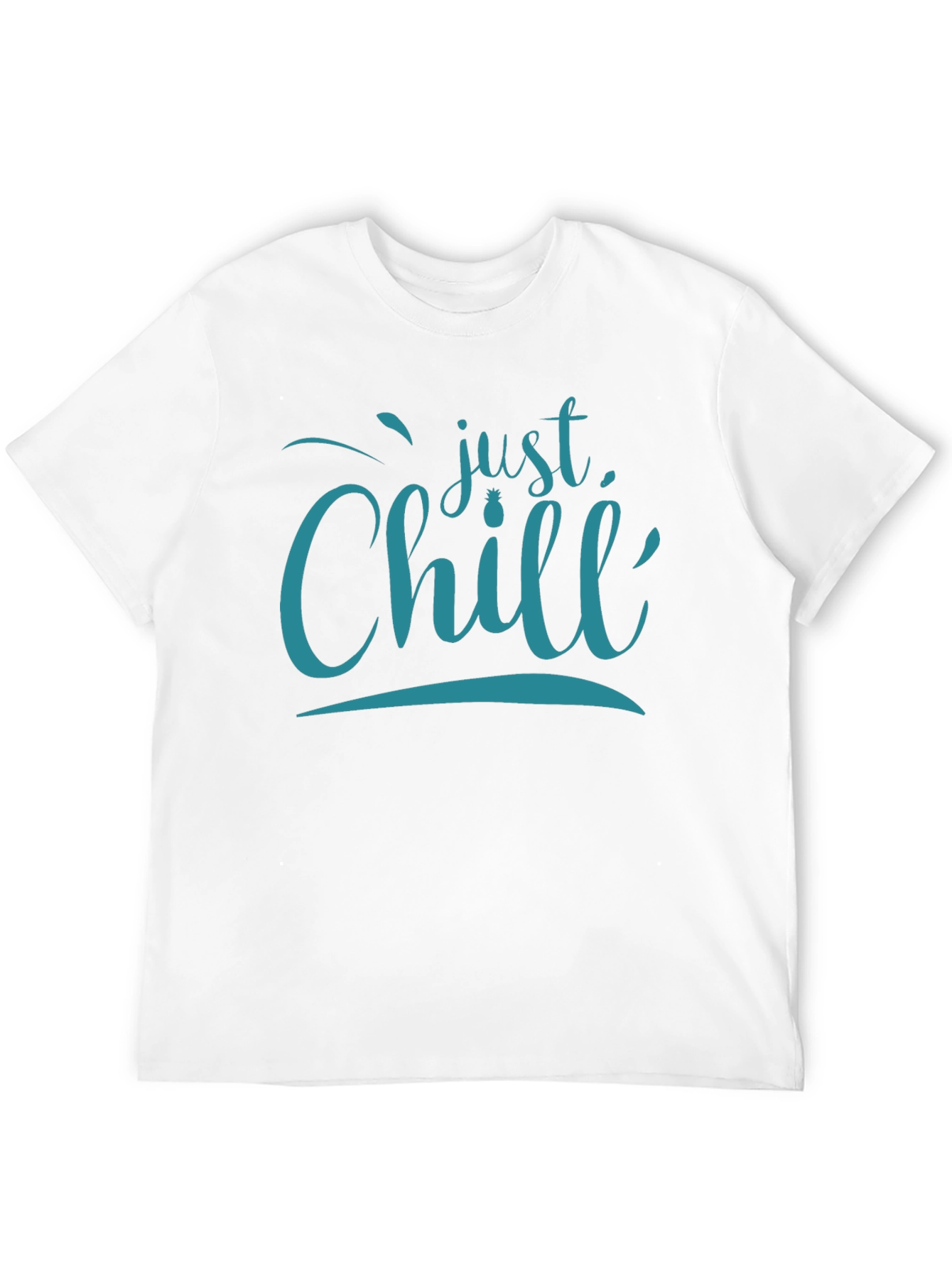 Just Chill Mens Black Graphic T-Shirt