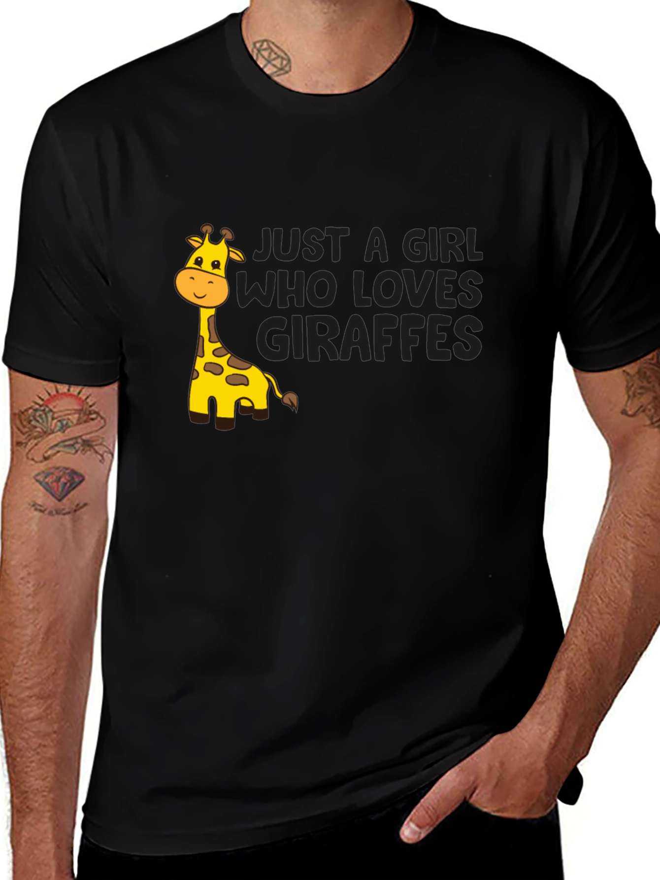 Just A Girl Who Loves Giraffes T-Shirt