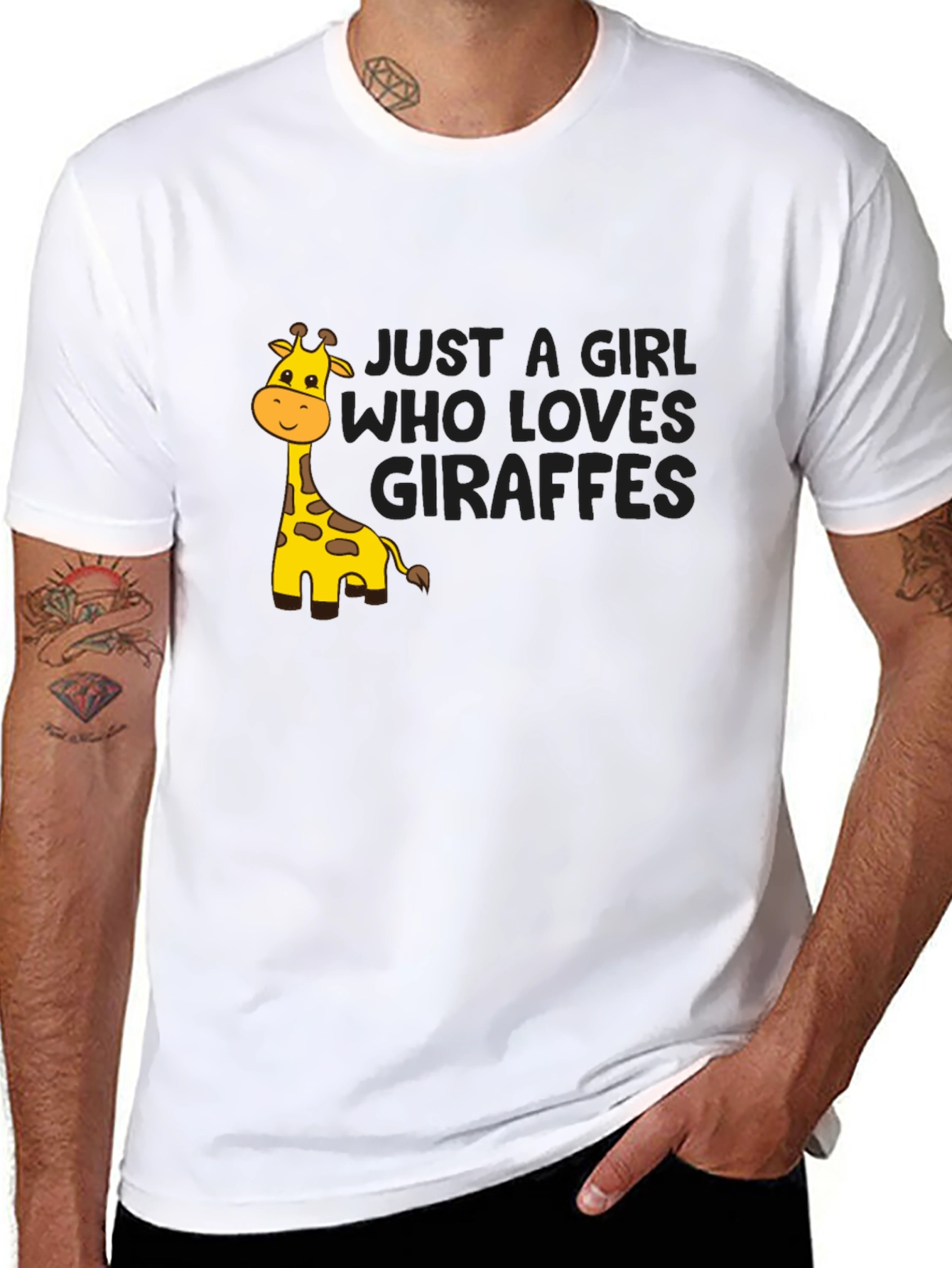 Just A Girl Who Loves Giraffes T-Shirt