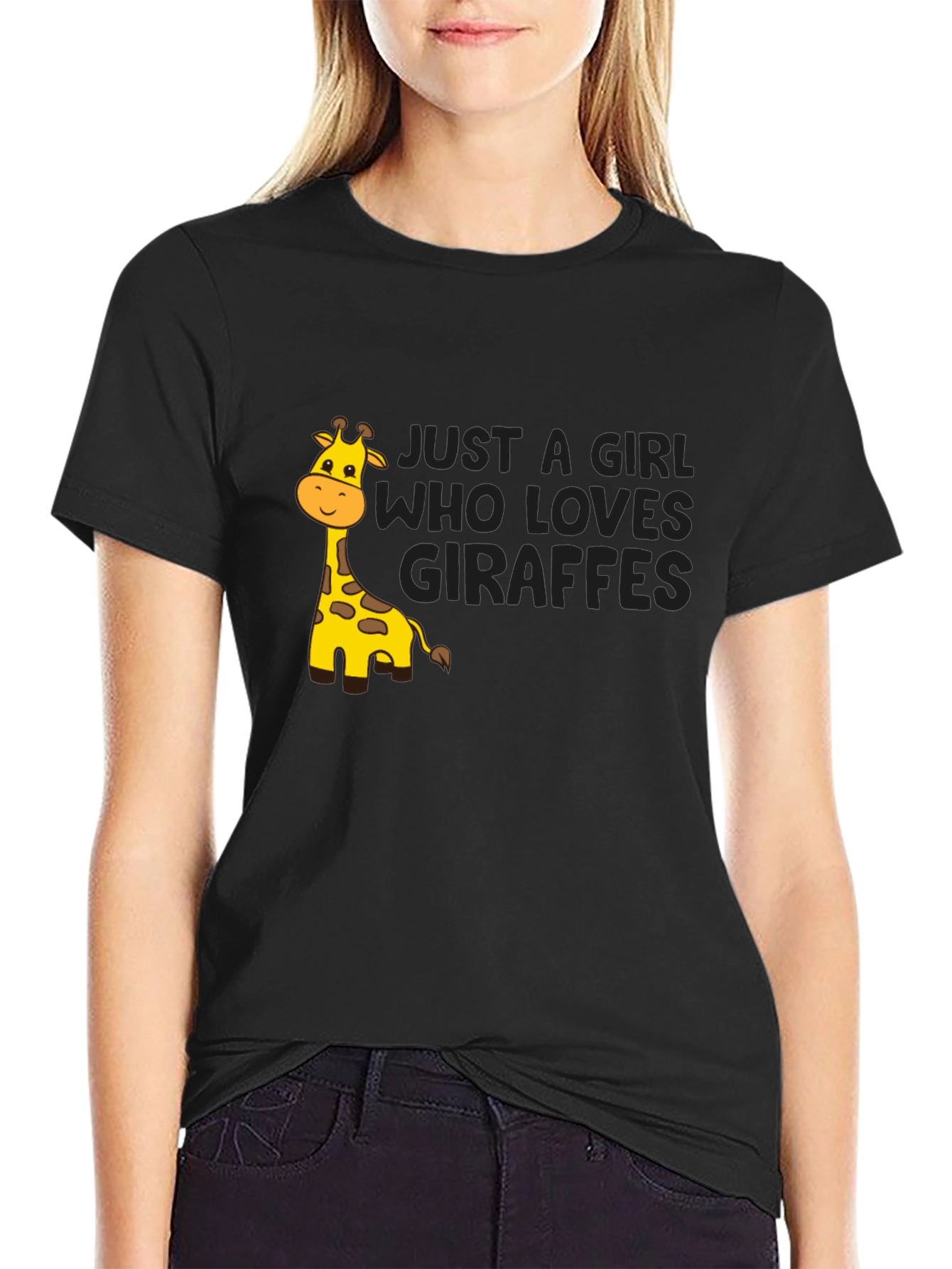 Just A Girl Who Loves Giraffes T-Shirt