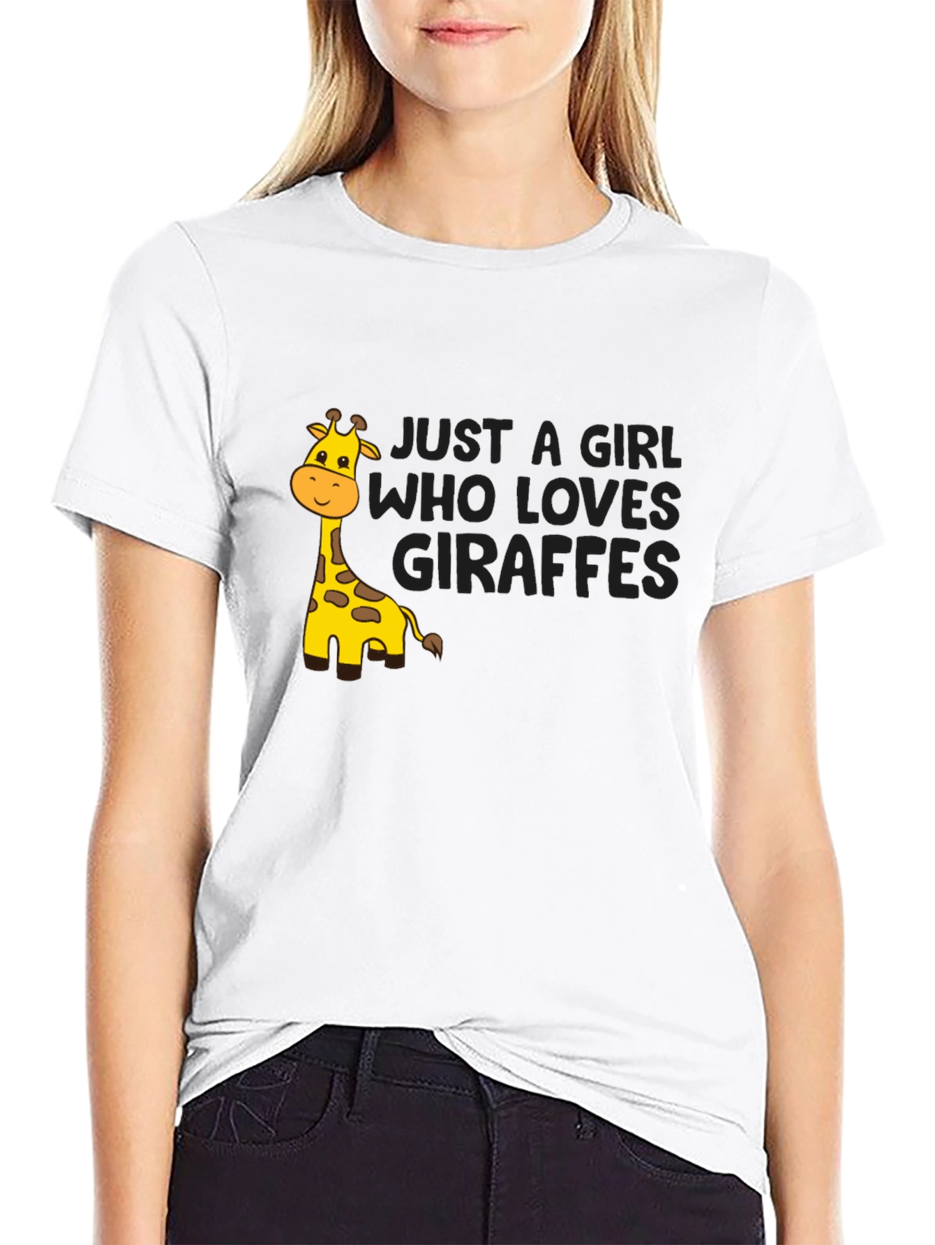 Just A Girl Who Loves Giraffes T-Shirt