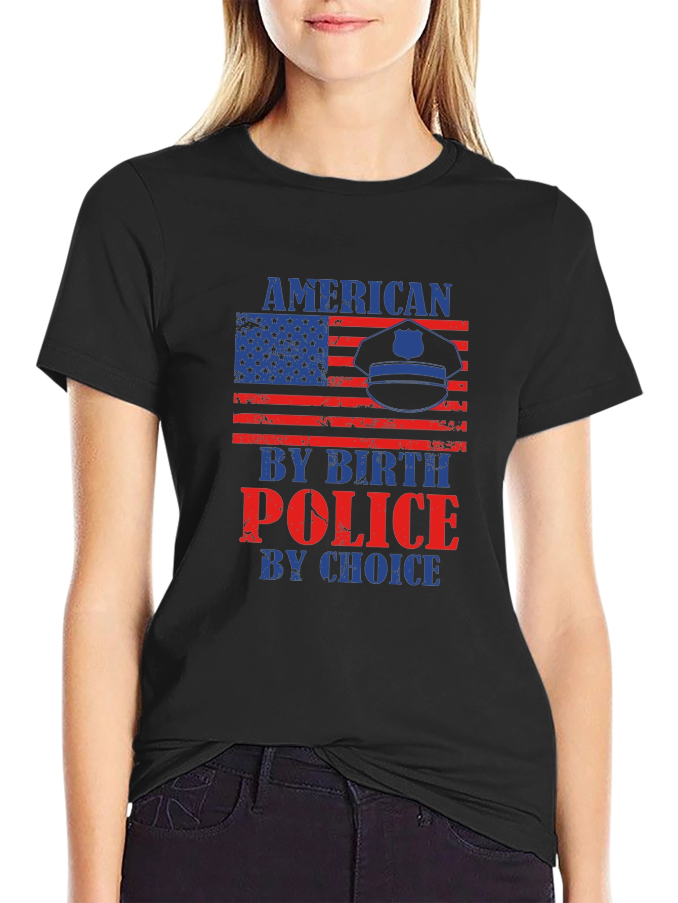 American By Birth Police By Choice T-Shirt