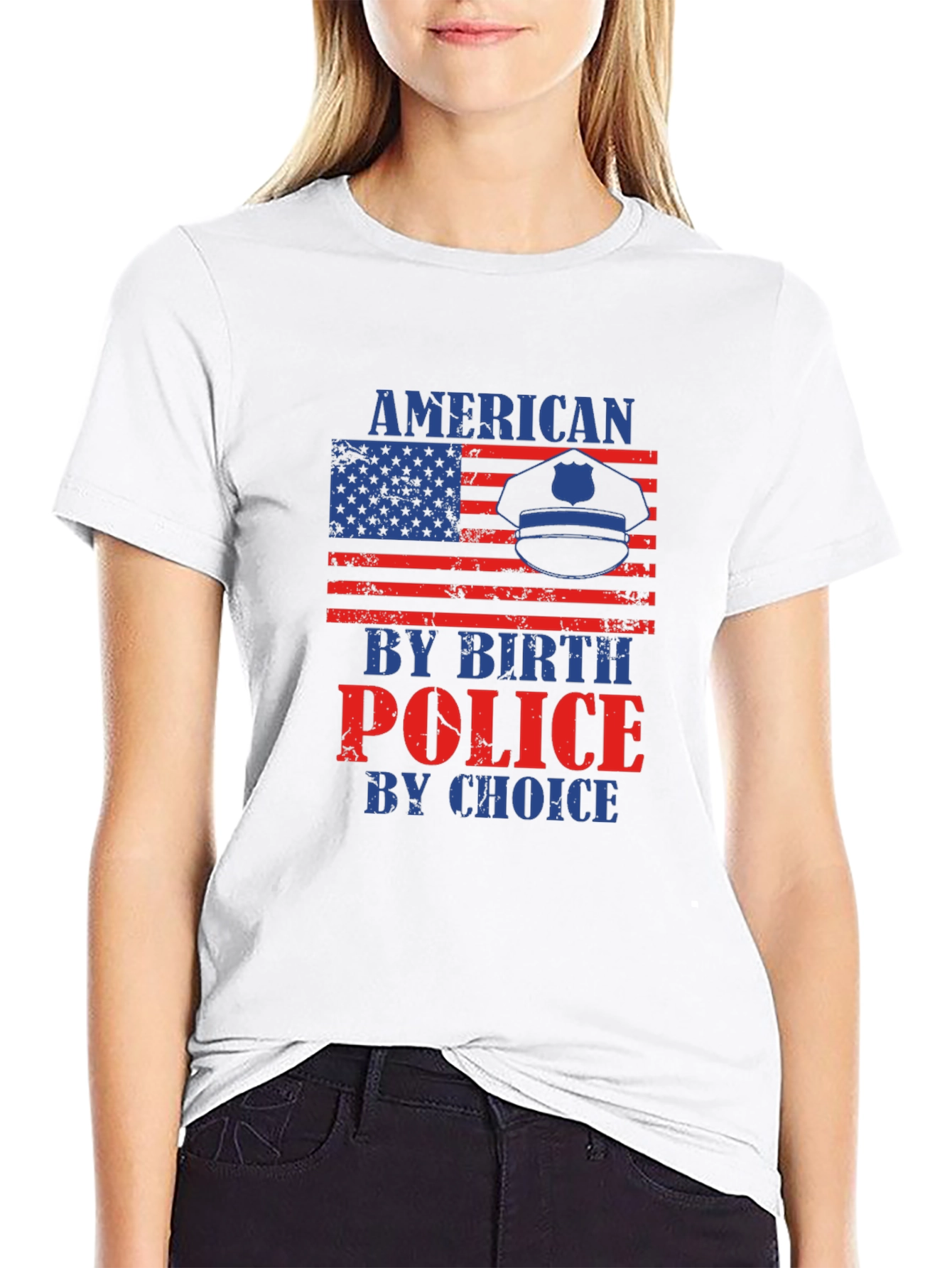American By Birth Police By Choice T-Shirt