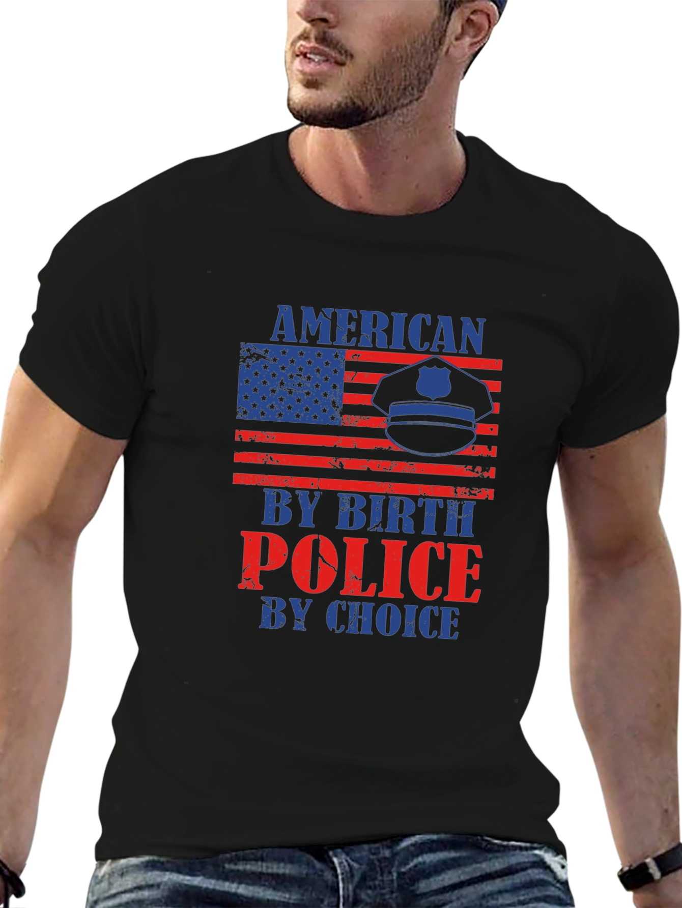 American By Birth Police By Choice T-Shirt
