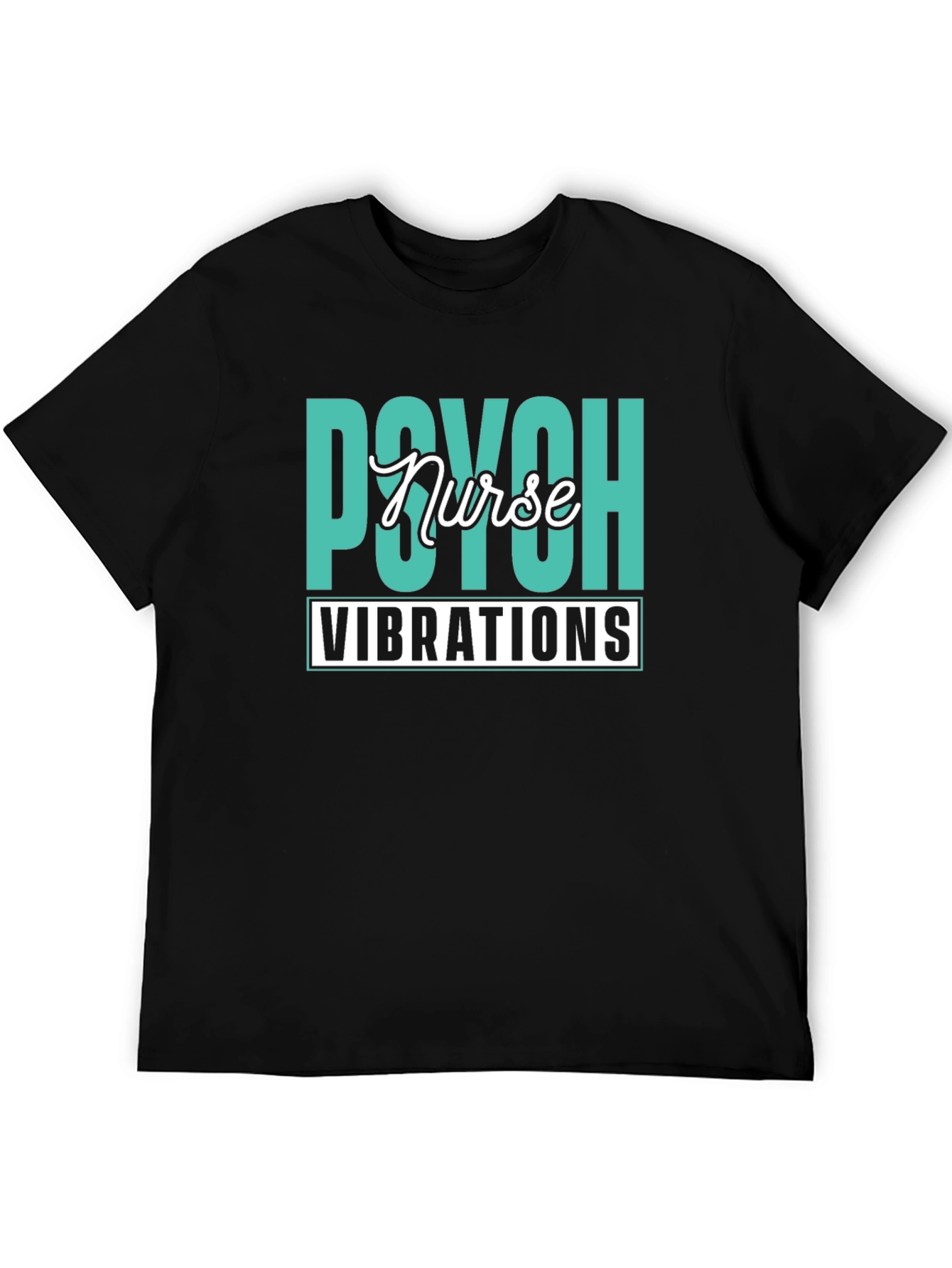 Psych Nurse Vibrations Black T-Shirt