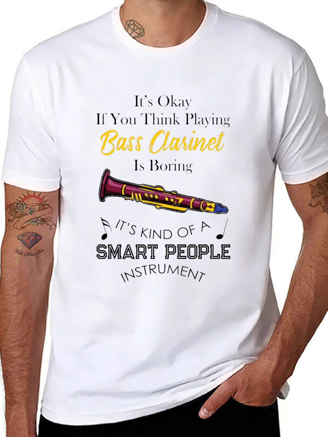 Bass Clarinet Smart People T-Shirt