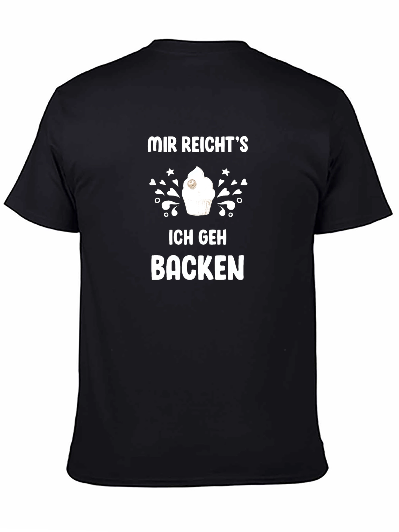 Mir Reichts Ich Geh Backen Black T-Shirt