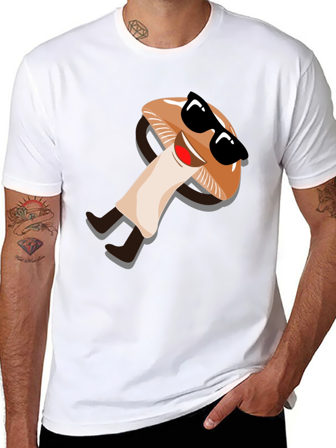 Cool Mushroom Graphic Tee