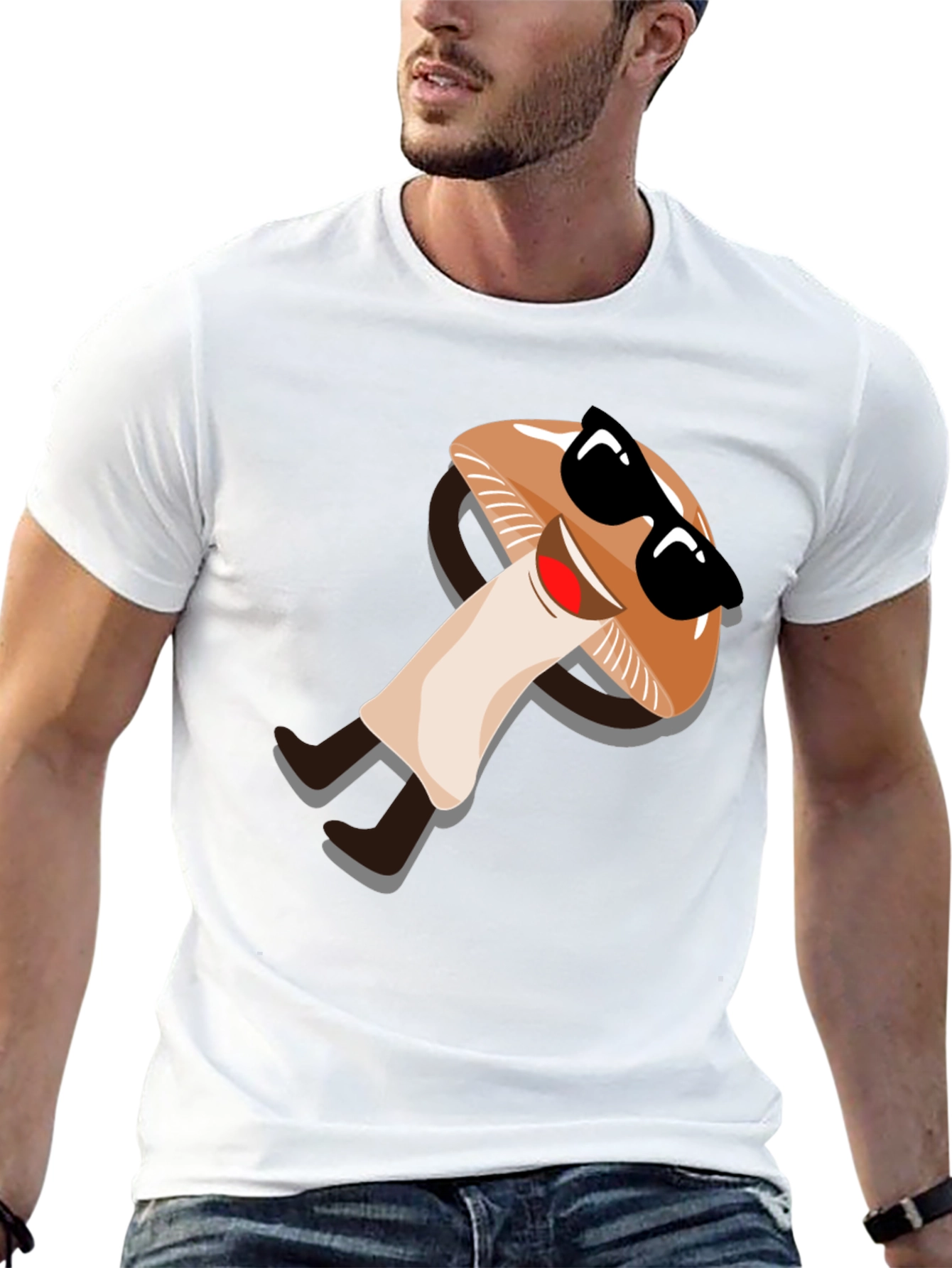 Cool Mushroom Graphic Tee