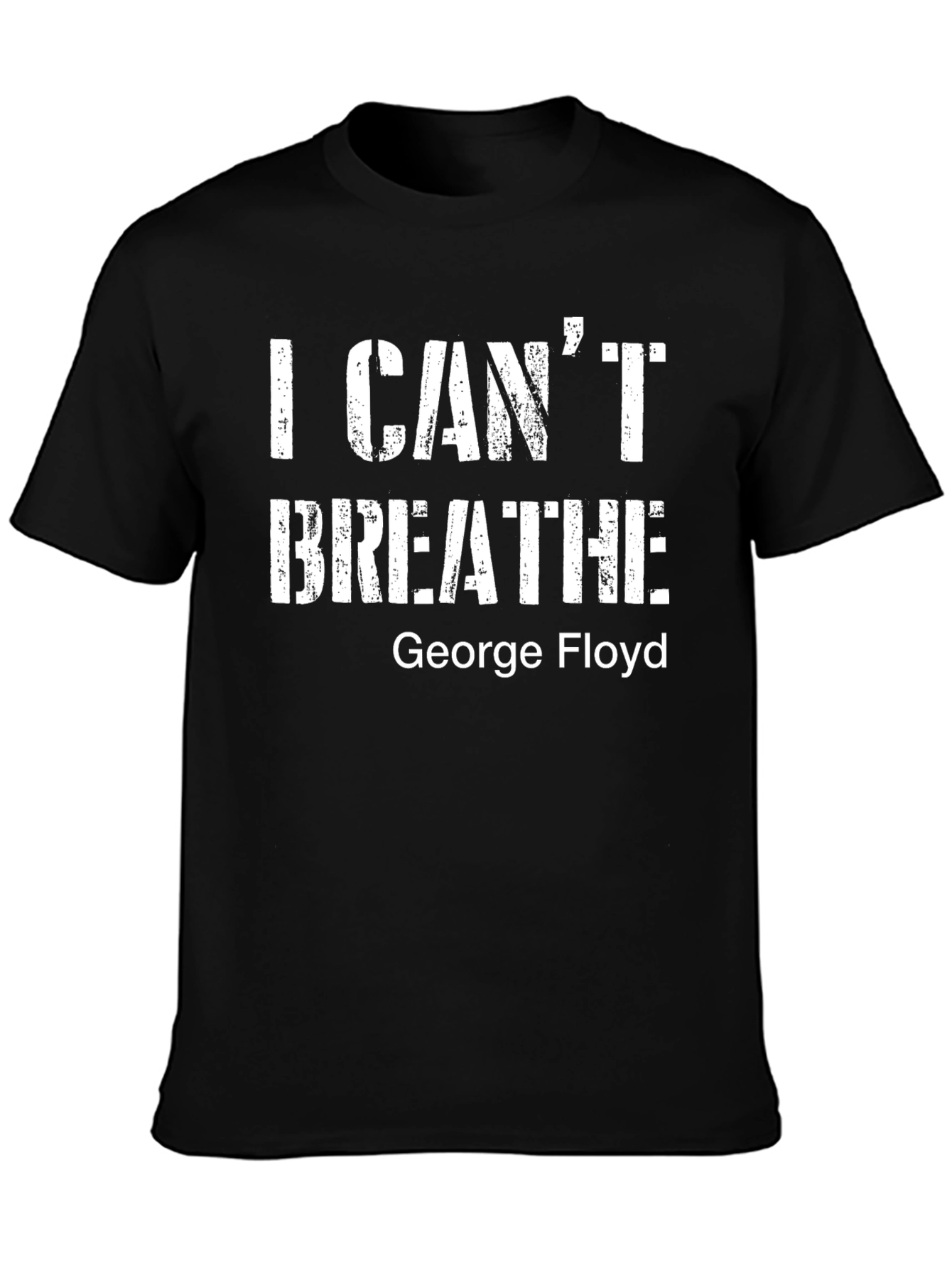 I Cant Breathe George Floyd Black T-Shirt