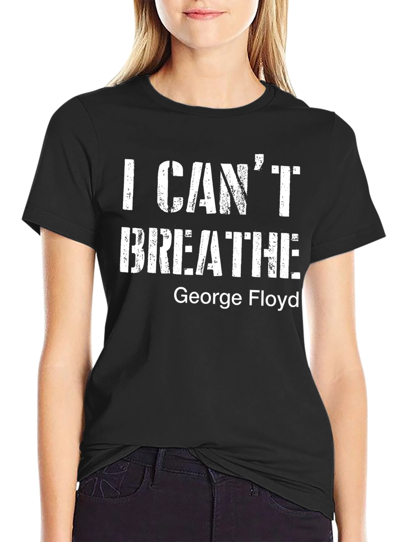 I Cant Breathe George Floyd Black T-Shirt