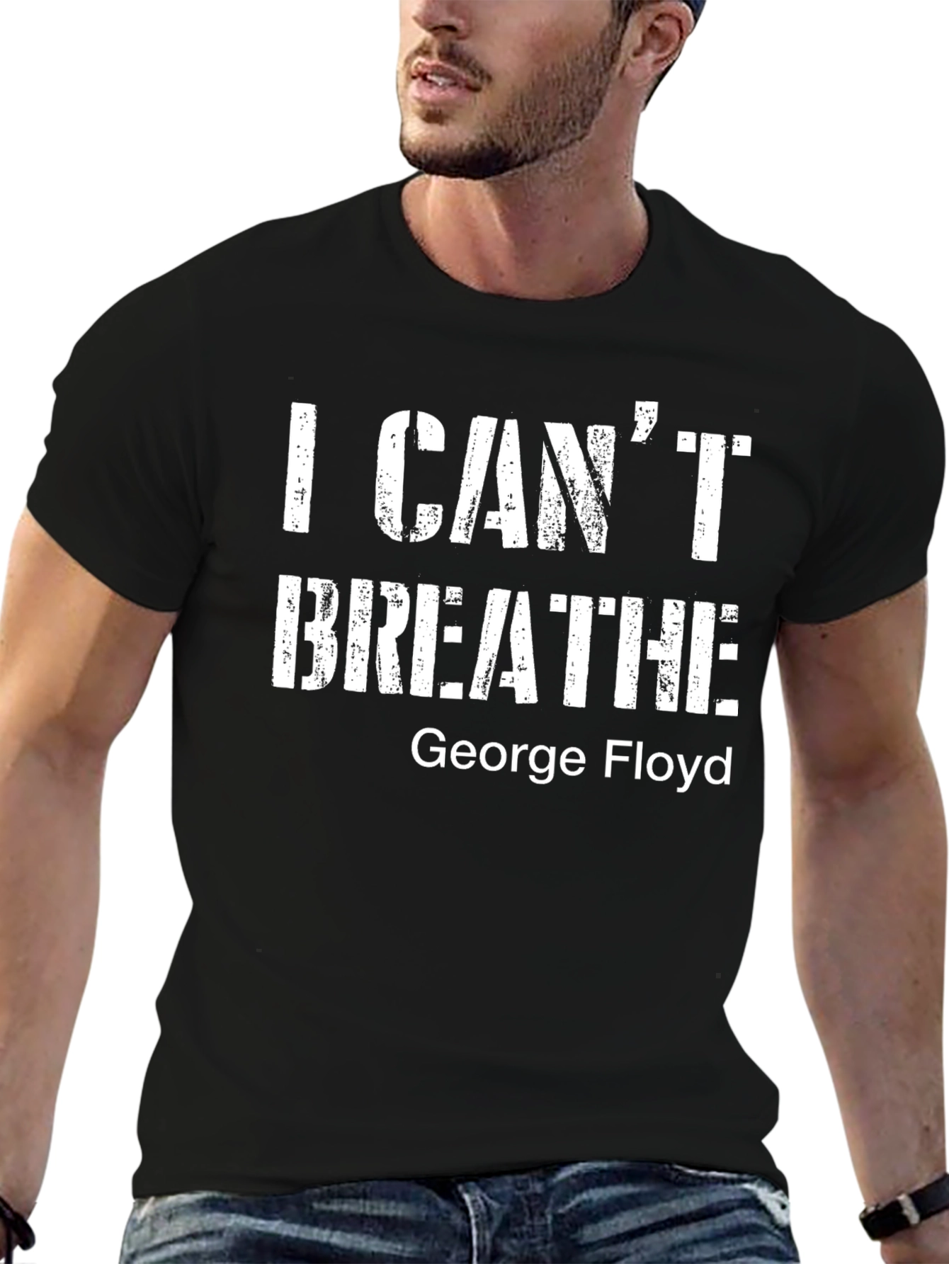 I Cant Breathe George Floyd Black T-Shirt
