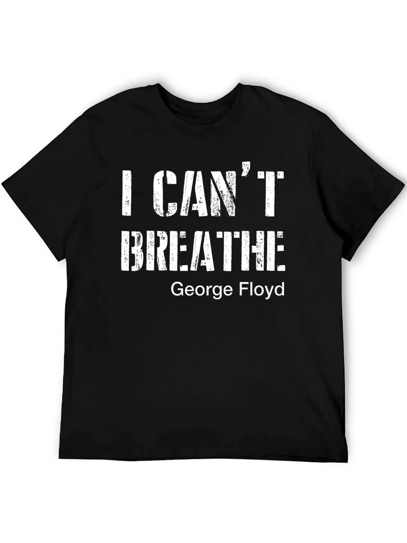 I Cant Breathe George Floyd Black T-Shirt