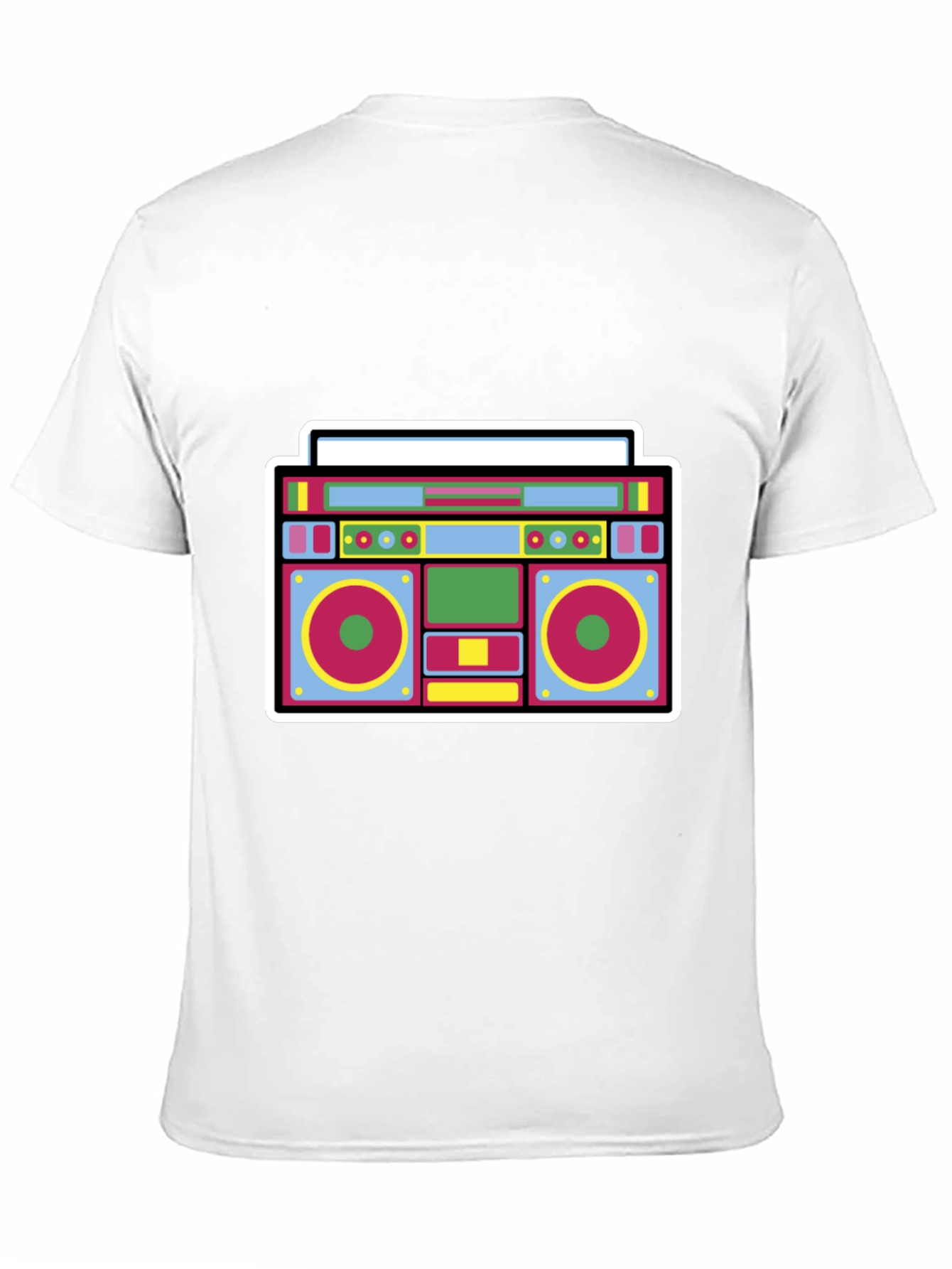 Retro Boombox Graphic Tee - Cool 80s Style!