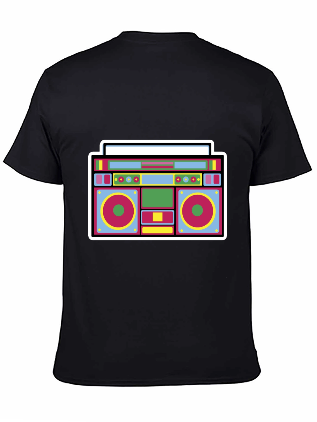 Retro Boombox Graphic Tee - Cool 80s Style!