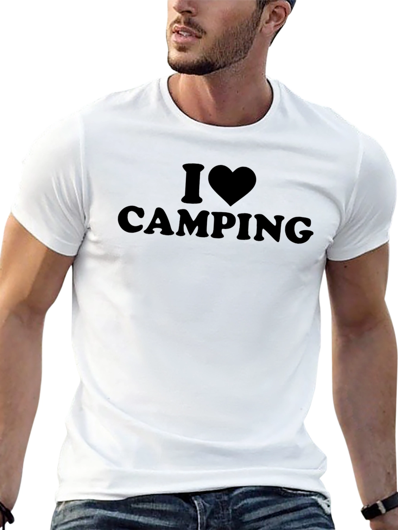 I Heart Camping Black Tee