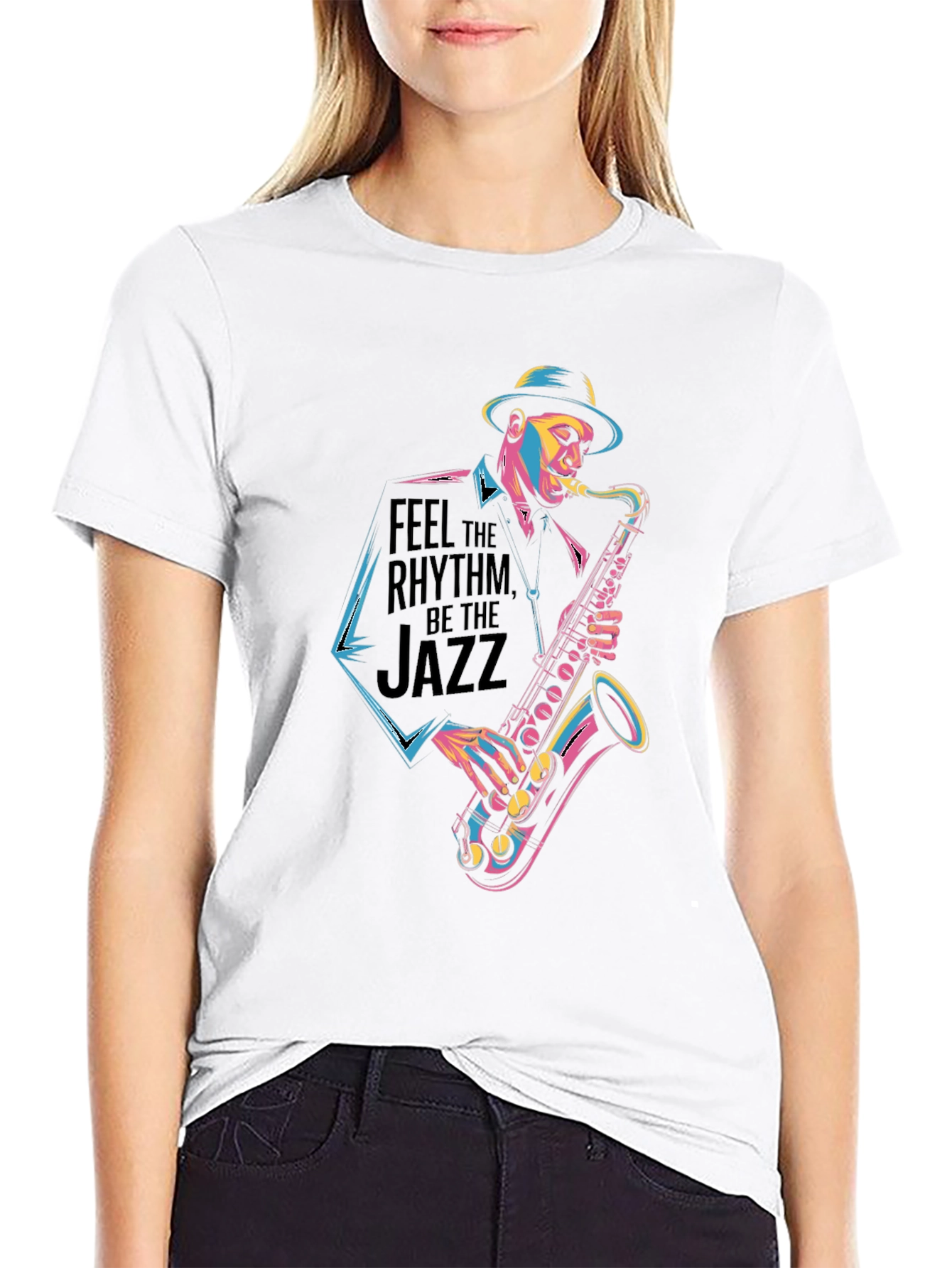 Jazz Musician T-Shirt - Feel the Rhythm