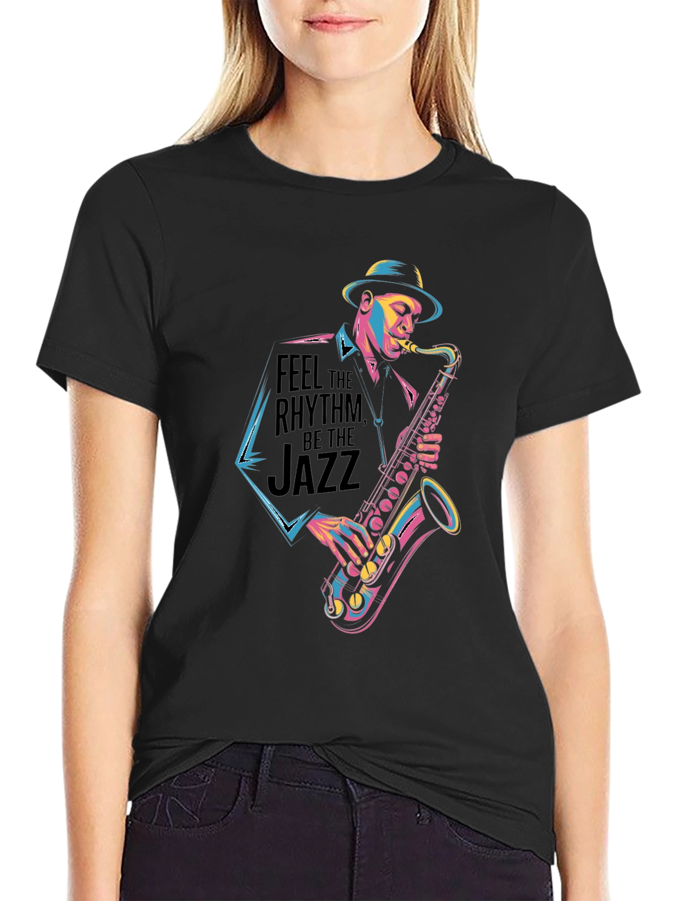Jazz Musician T-Shirt - Feel the Rhythm