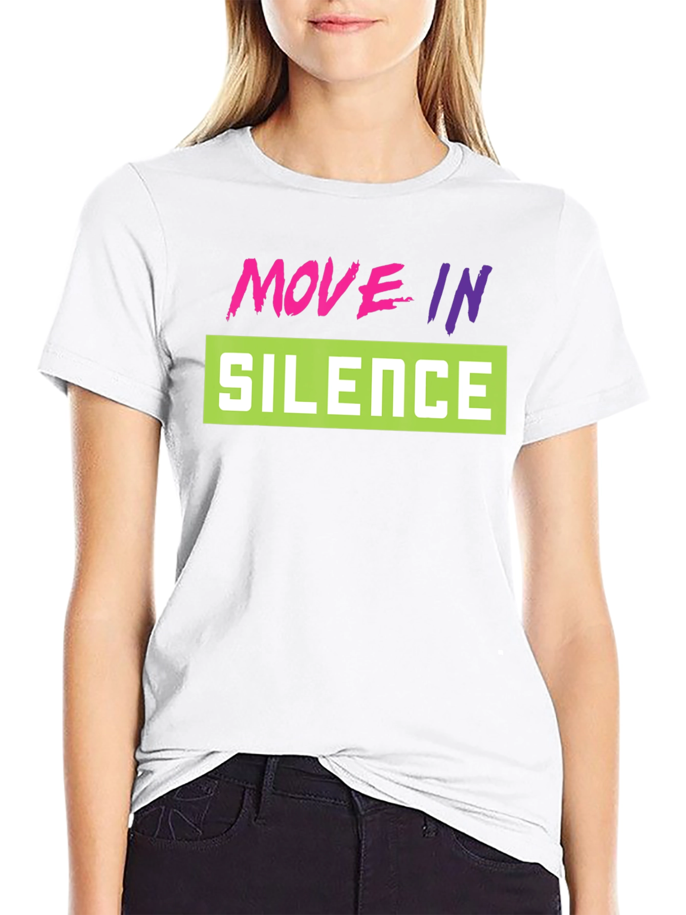 Move in Silence Graphic Tee - Stylish and Trendy