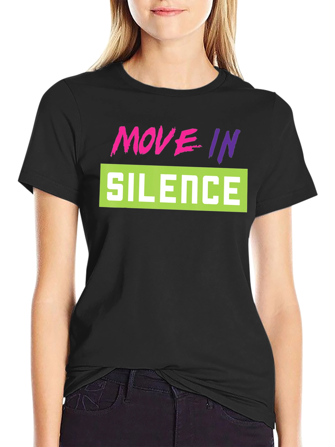 Move in Silence Graphic Tee - Stylish and Trendy