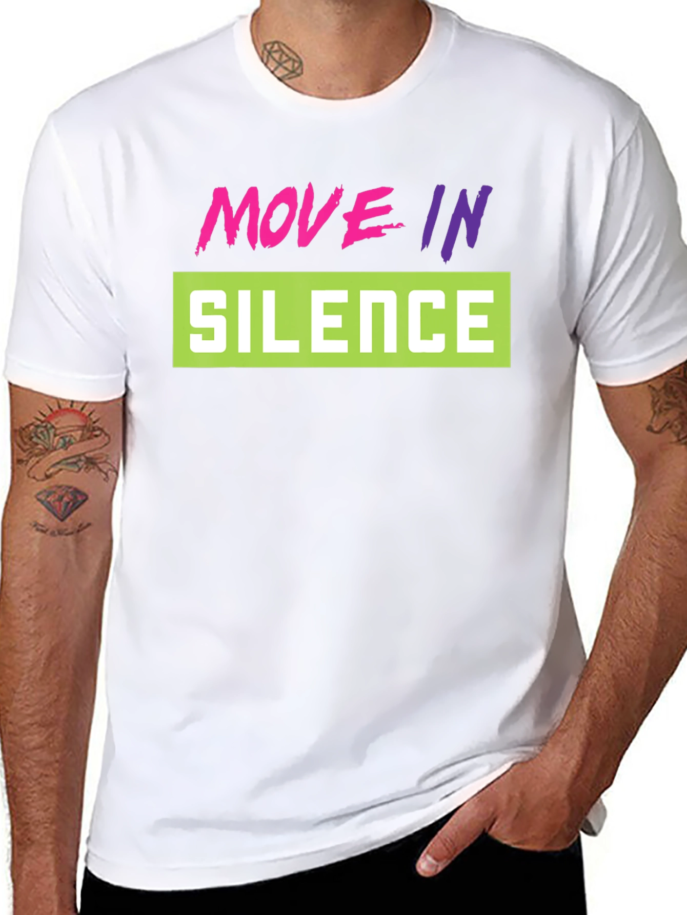 Move in Silence Graphic Tee - Stylish and Trendy