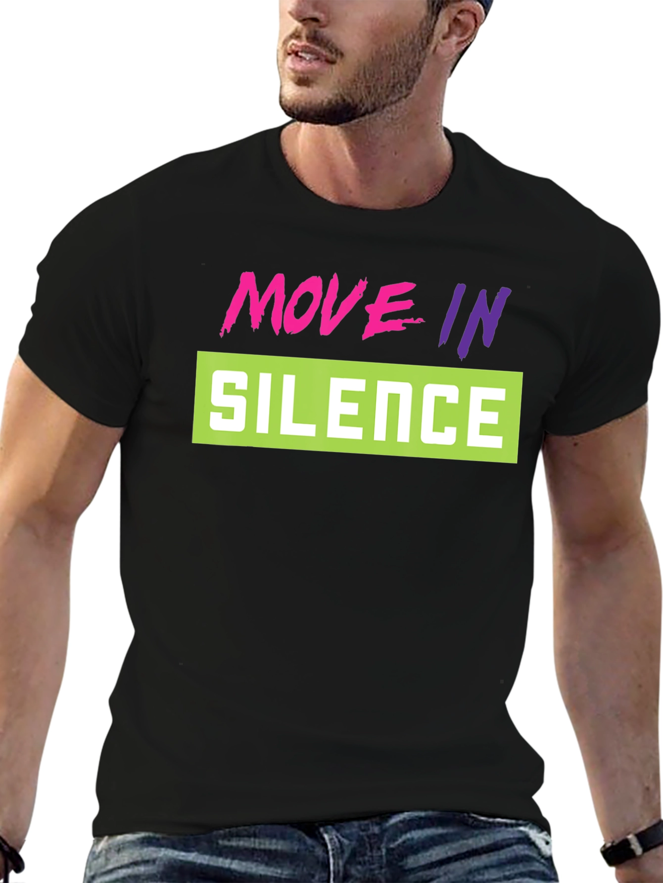 Move in Silence Graphic Tee - Stylish and Trendy