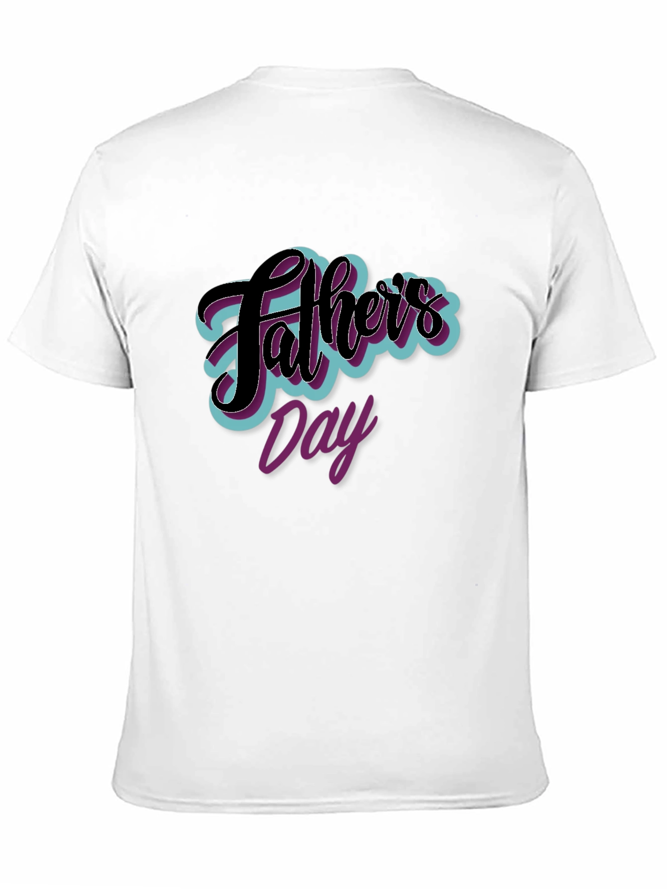 Fathers Day Graphic Tee - Black Casual T-Shirt