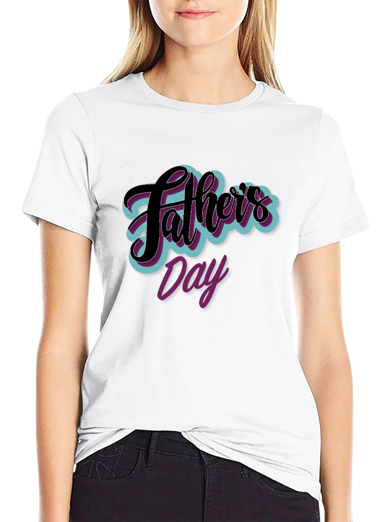 Fathers Day Graphic Tee - Black Casual T-Shirt